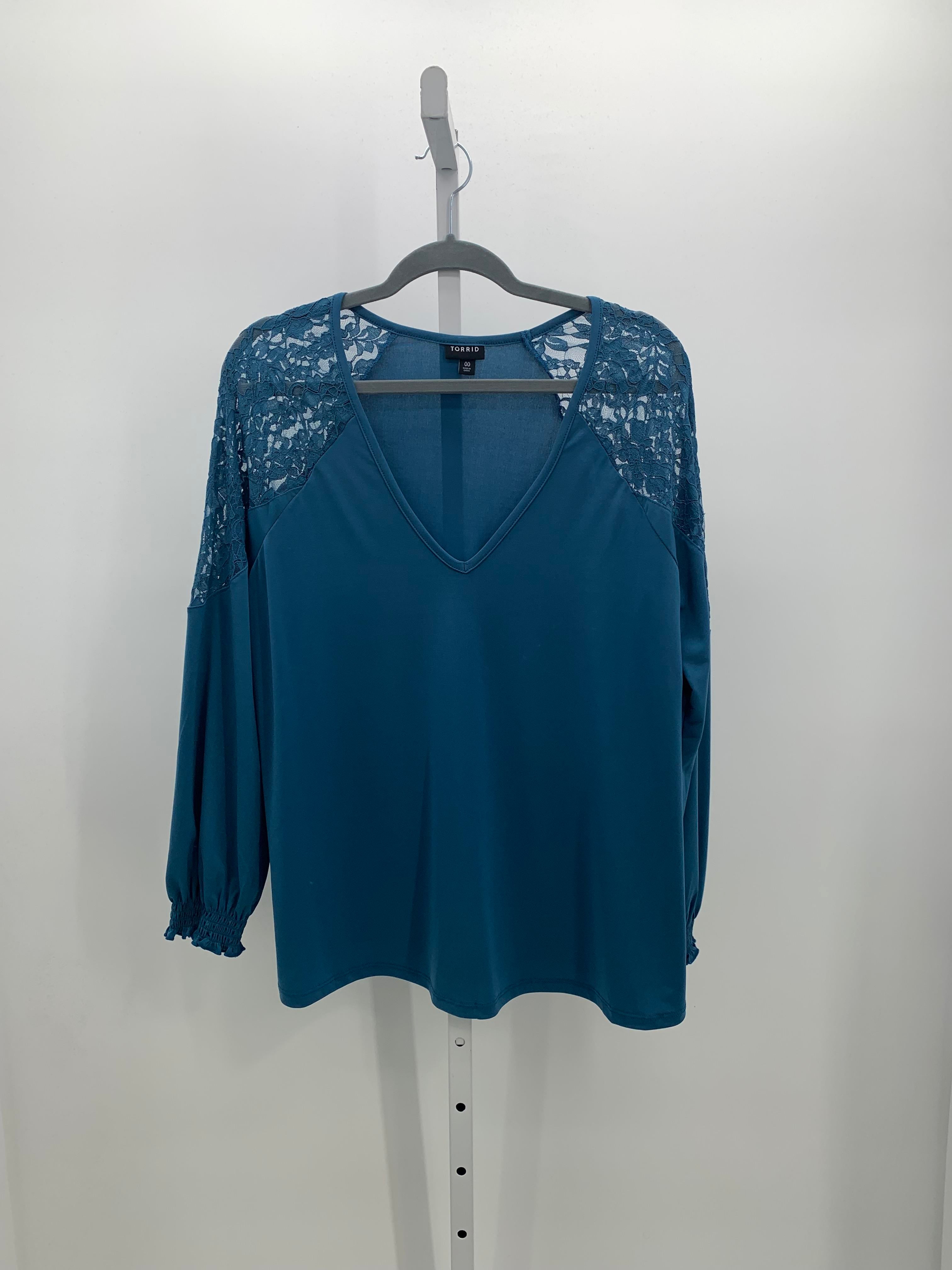 Torrid Size 0X Womens Long Sleeve Shirt