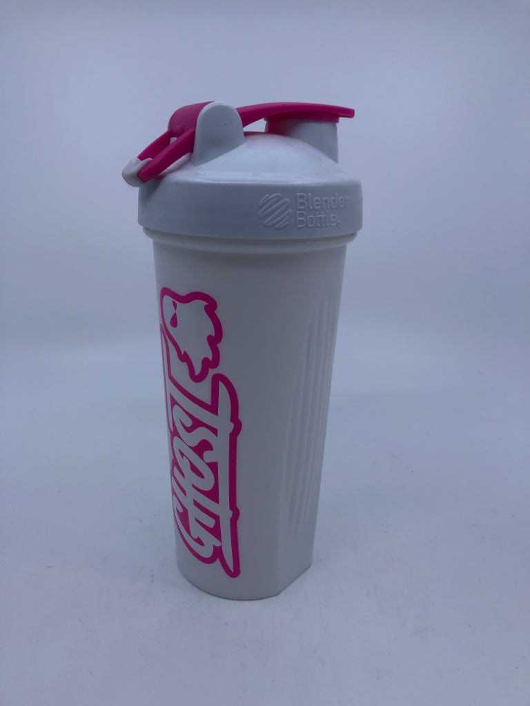 PINK/WHITE GHOST BLENDER BOTTLE.