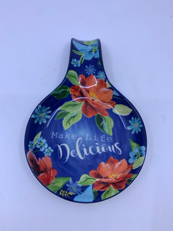 PIONEER WOMAN SPOON REST "MAKE LIFE DELICIOUS".