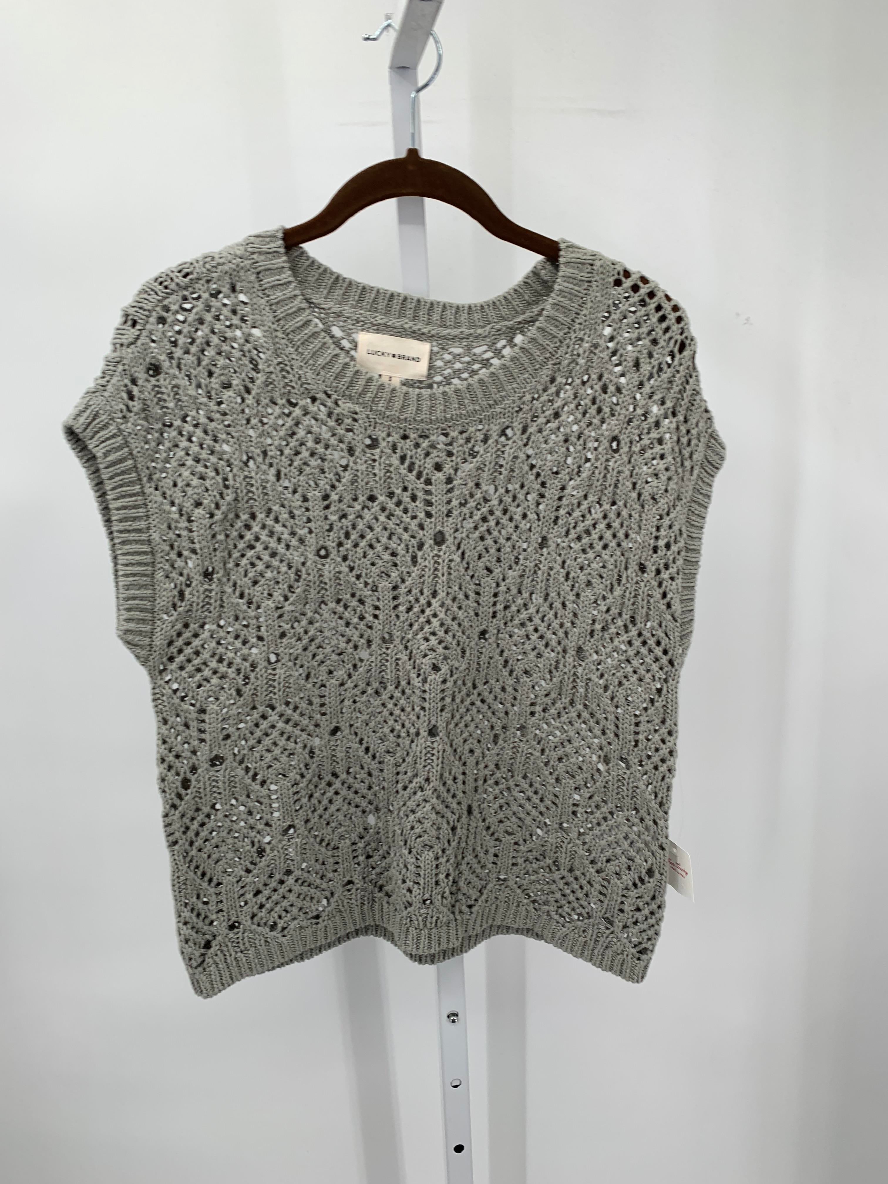 Lucky Brand Size Small Misses Short Slv Sweater