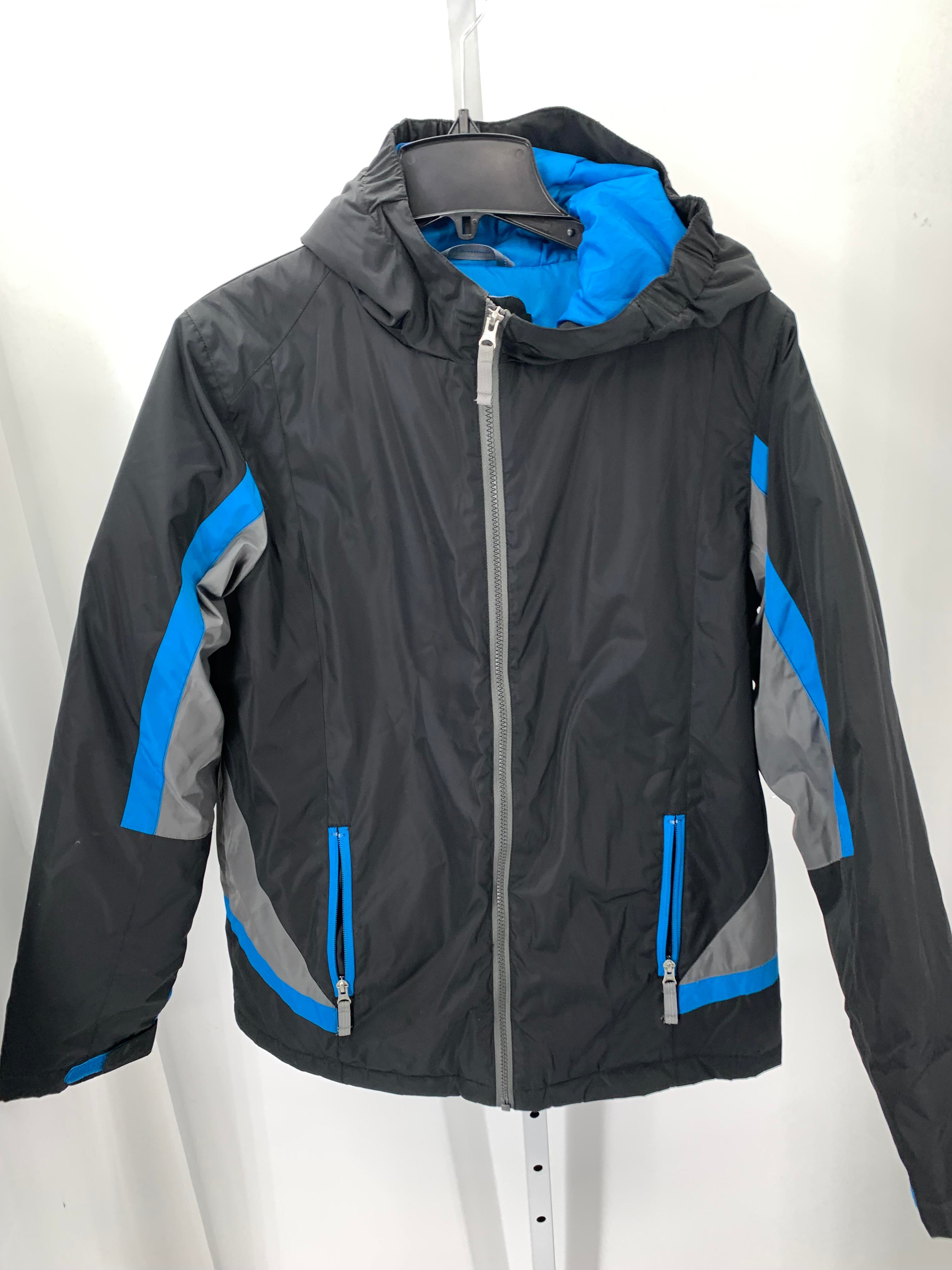 BLUE HOODED ZIP UP