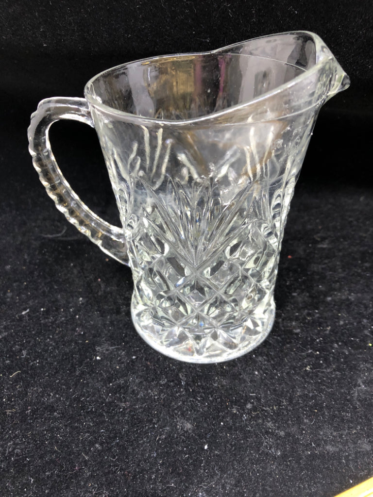CUT GLASS LARGE CREAMER.