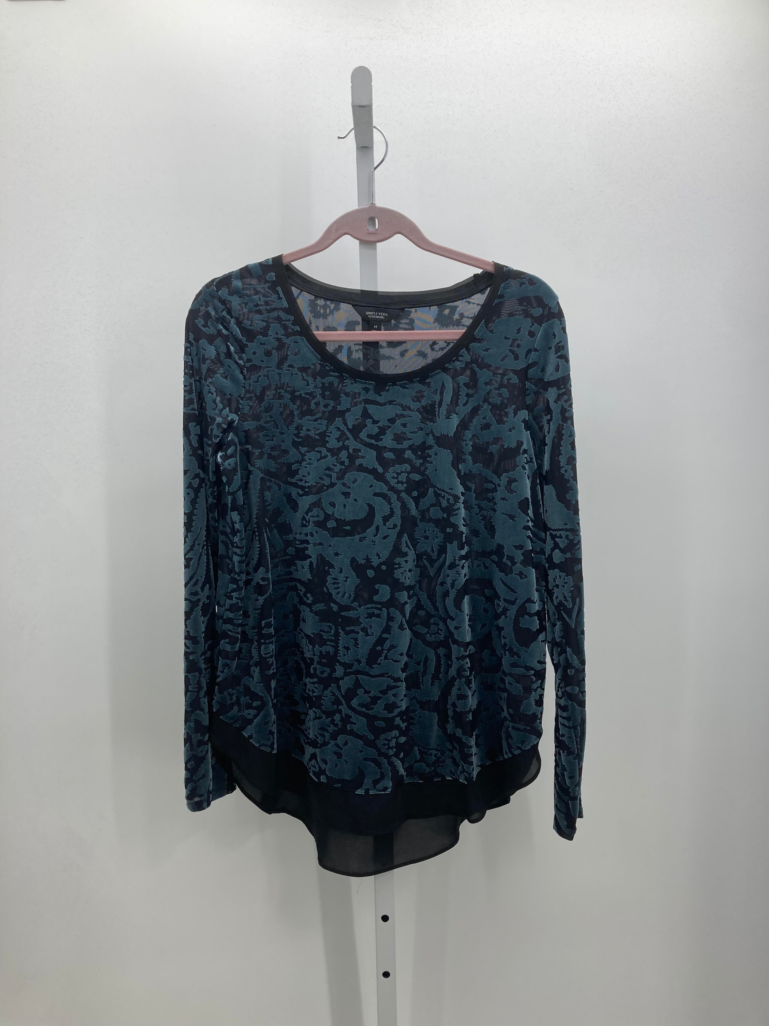 Vera Wang Size Medium Misses Long Sleeve Shirt