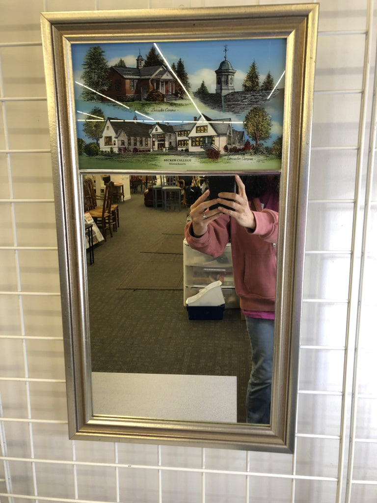 BECKER THEMED WALL MIRROR.