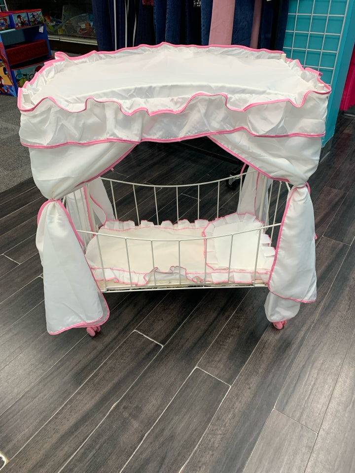PRINCESS CANOPY BED FOR DOLLS