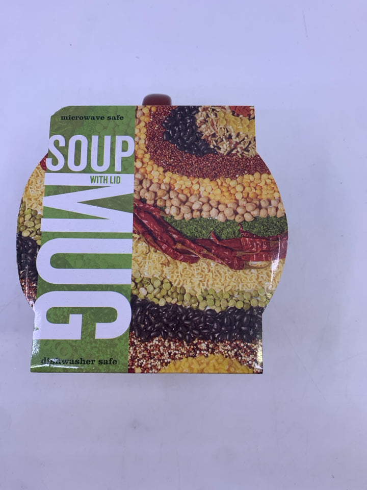 NIP SOUP MUG W/LID.