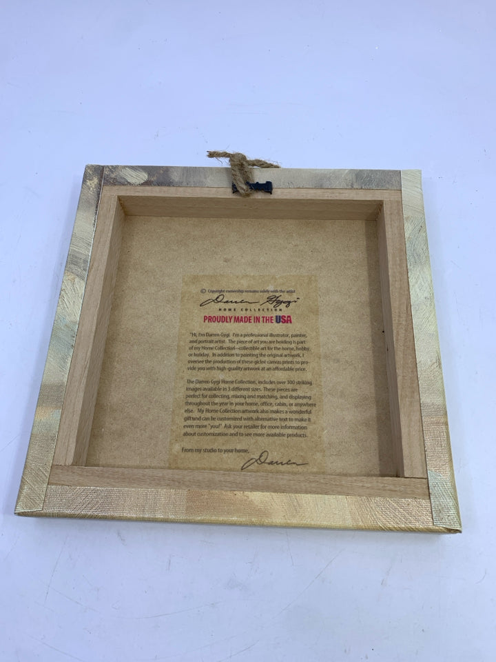 SINGLE RED APPLE WALL CANVAS.