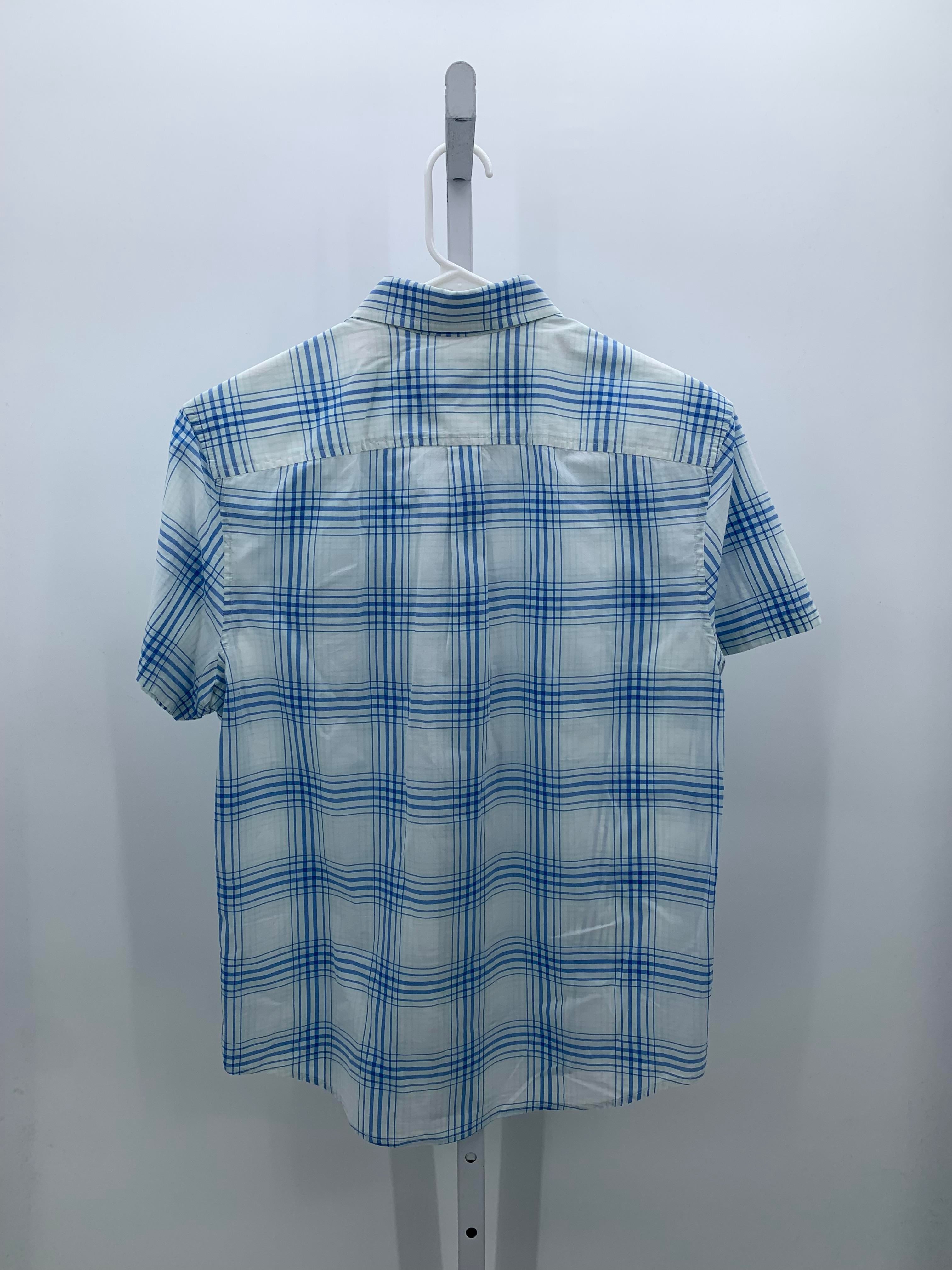 BLUE PLAID BTN DOWN