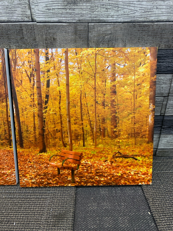 3PC FALL FOREST PRINTS.