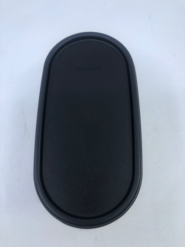 OVAL TUPPERWARE CANISTER.