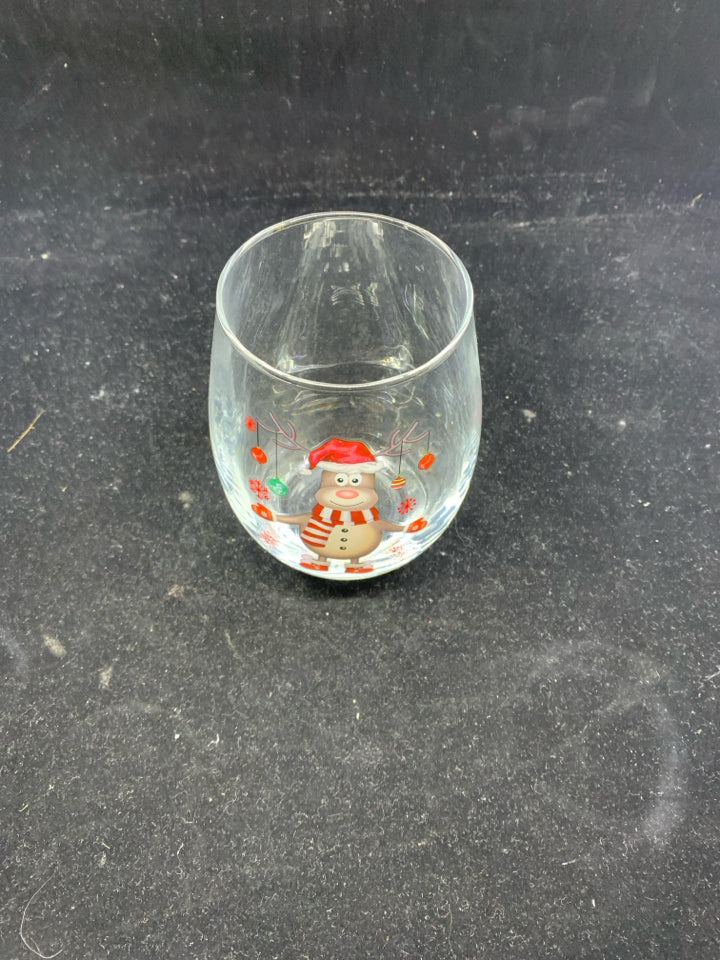 REINDEER STEMLESS WINE GLASS.