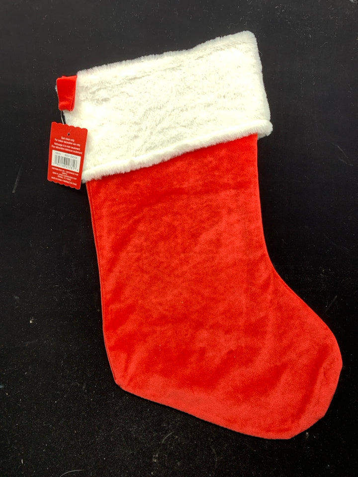 NEW RED ASHLAND STOCKING.