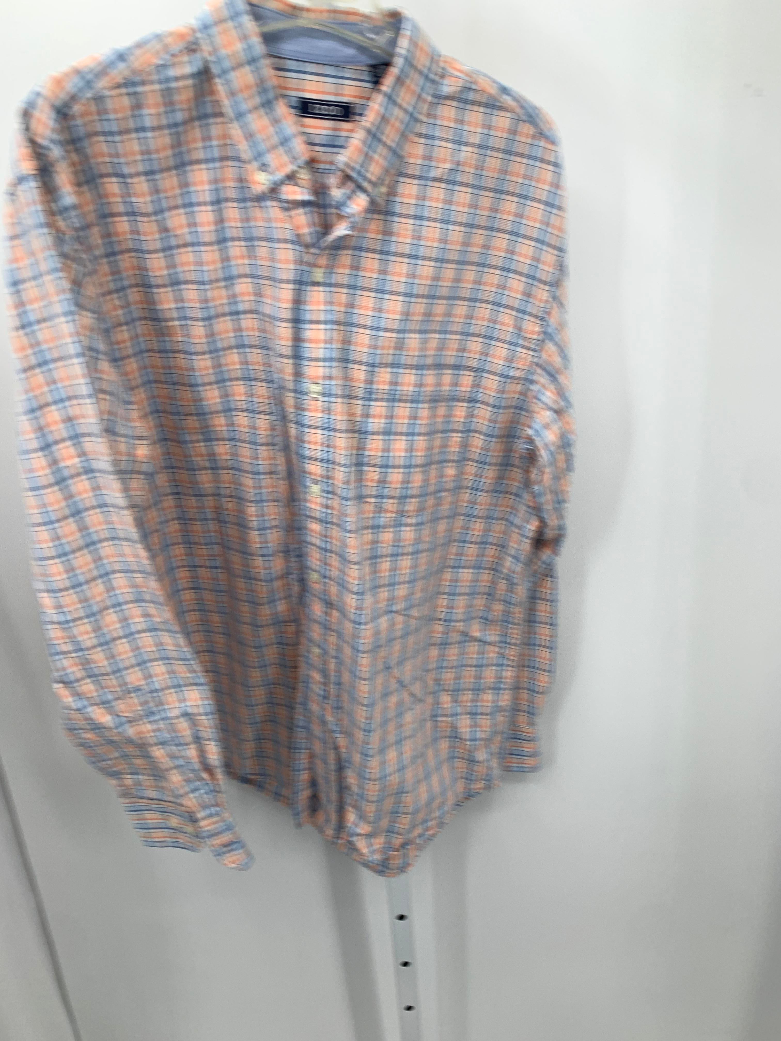 BLUE PLAID BTN DOWN