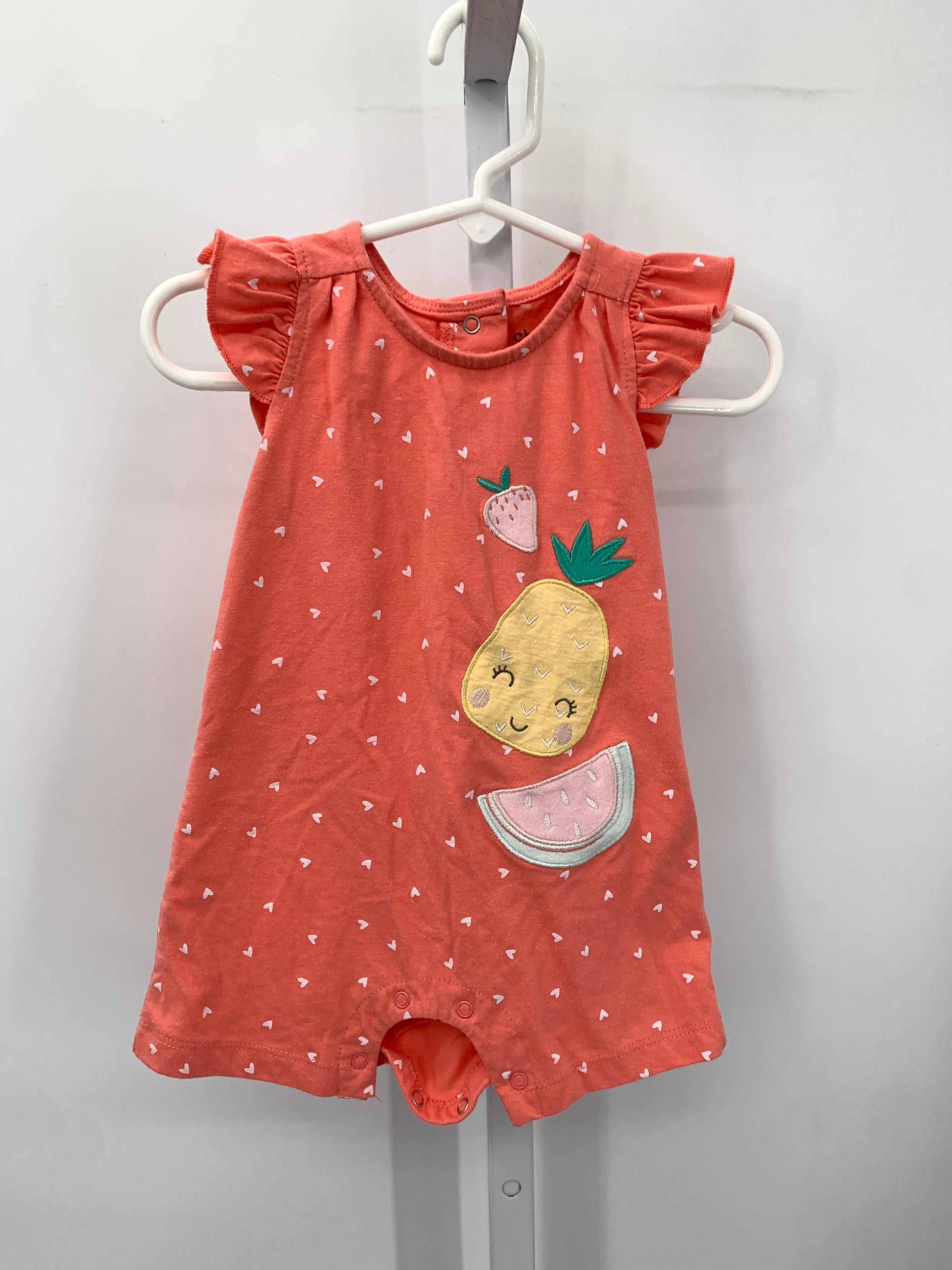 Chick Pea Size 6-9 mon Girls Short Slv. Romper