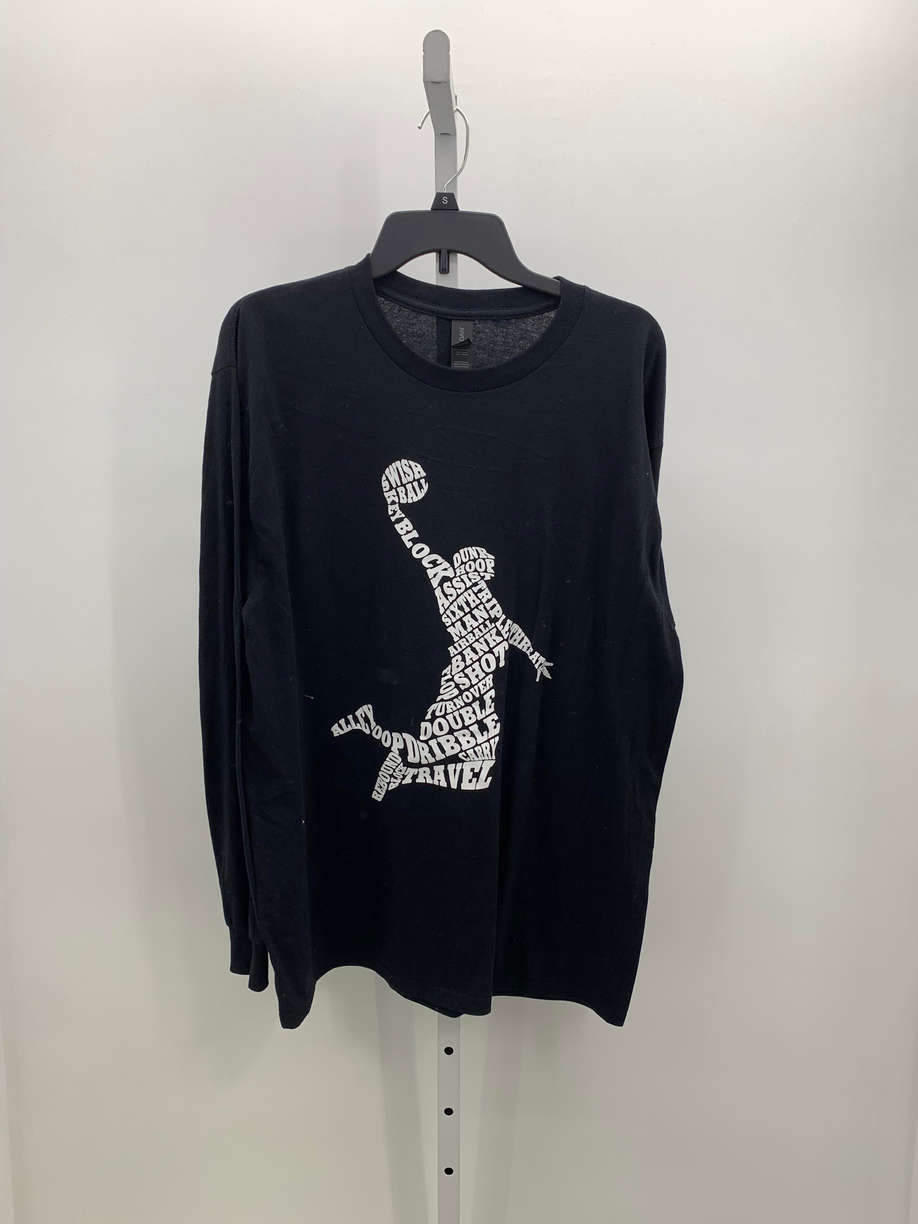TEXT BASKETBALL DUNK LONG SLV