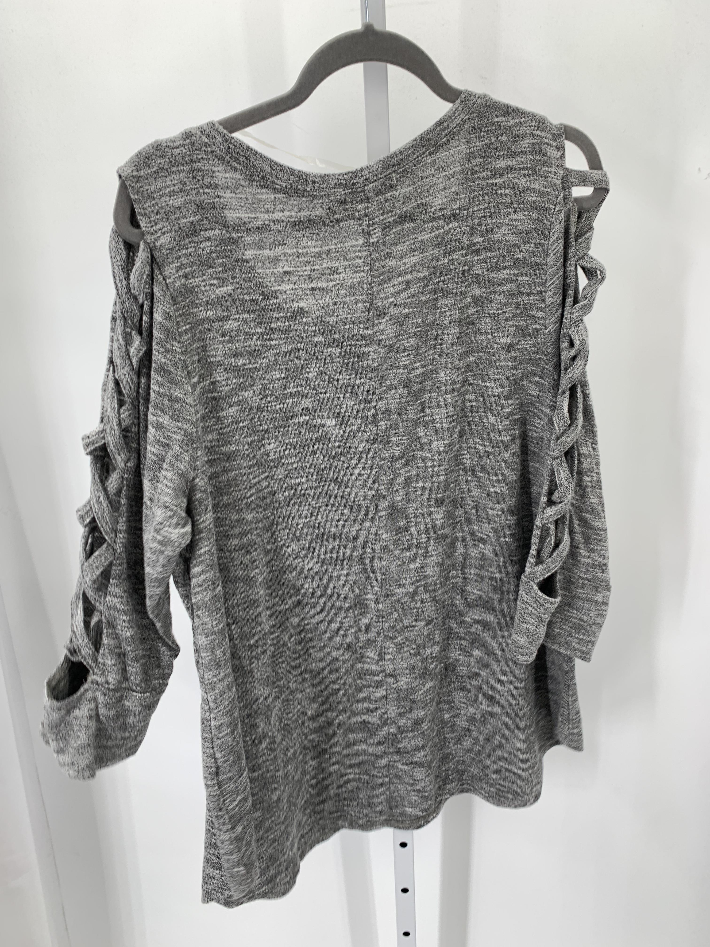Terra & Sky Size 1X Womens 3/4 Sleeve Shirt