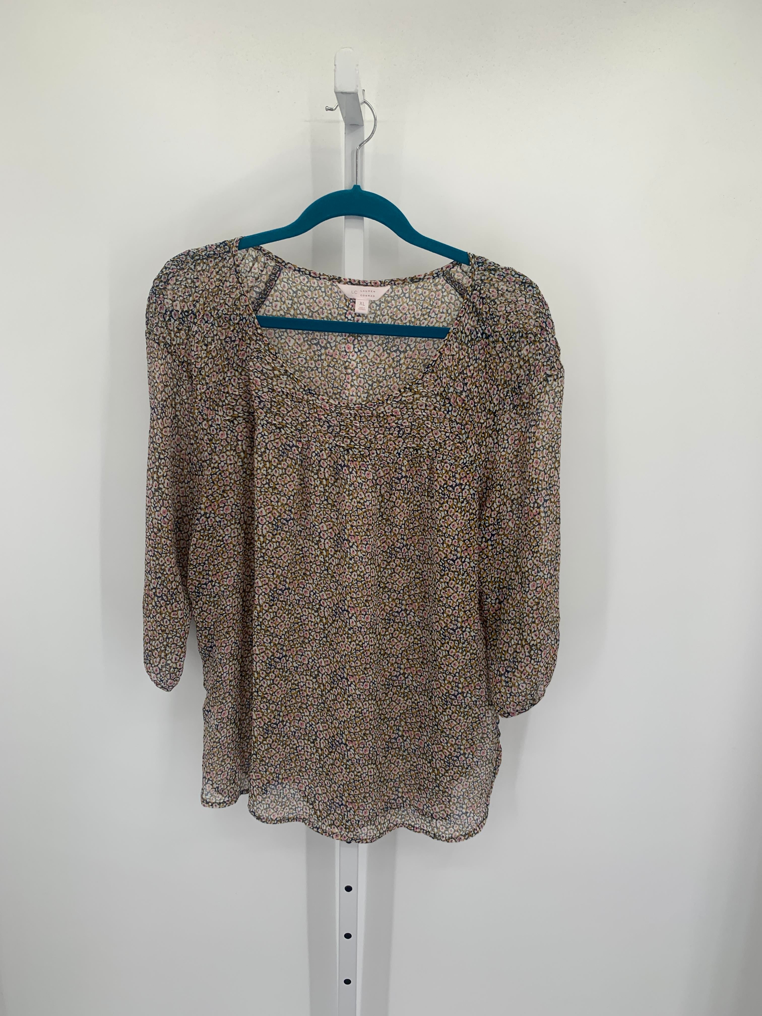 Lauren Conrad Size Extra Large Misses 3/4 Sleeve Shirt