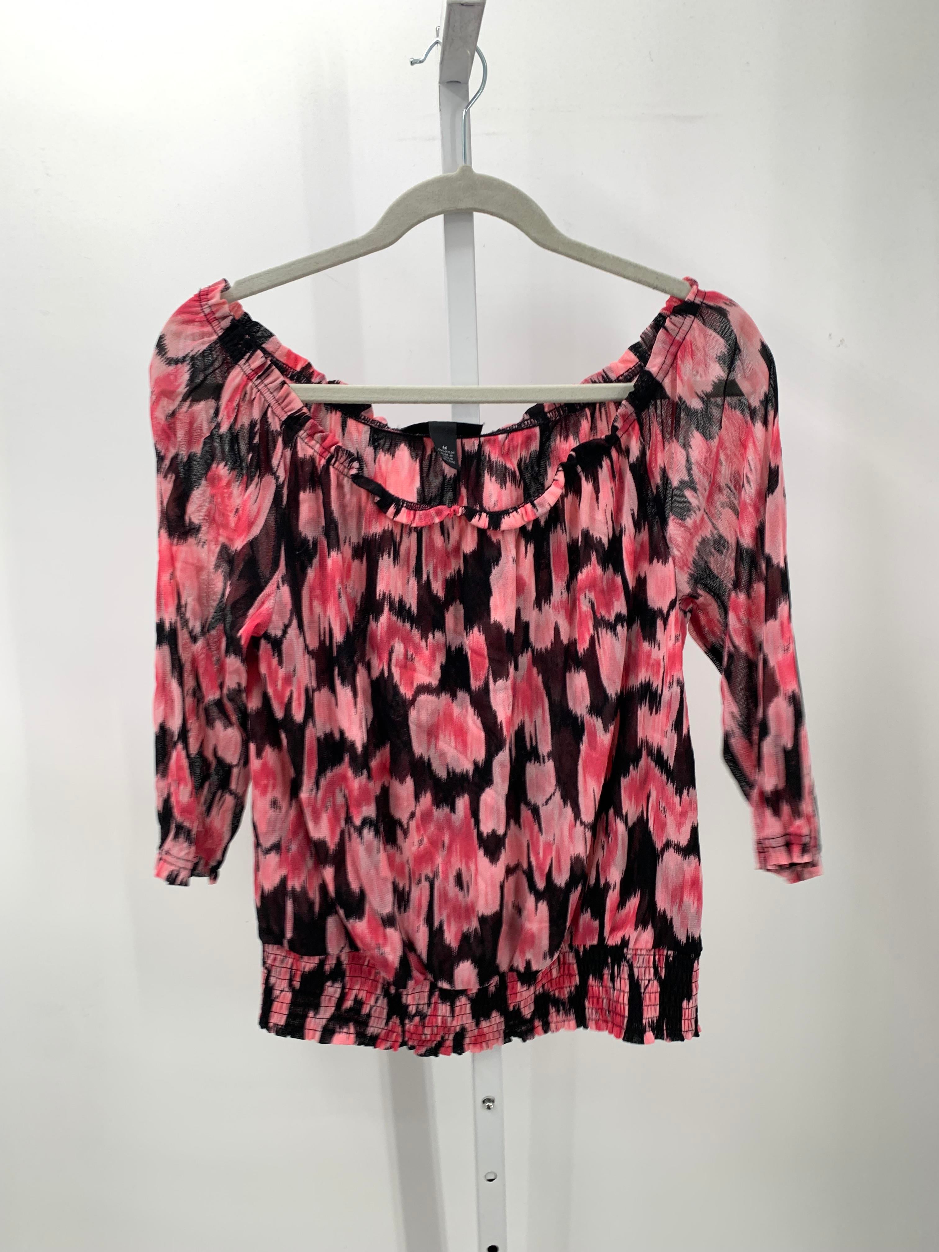 INC Size Medium Petite Petite 3/4 Sleeve Shirt