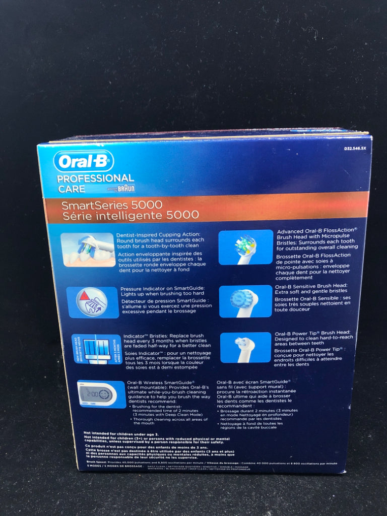 NIB ORAL B PATIENT KIT SMARTSERIES 5000.