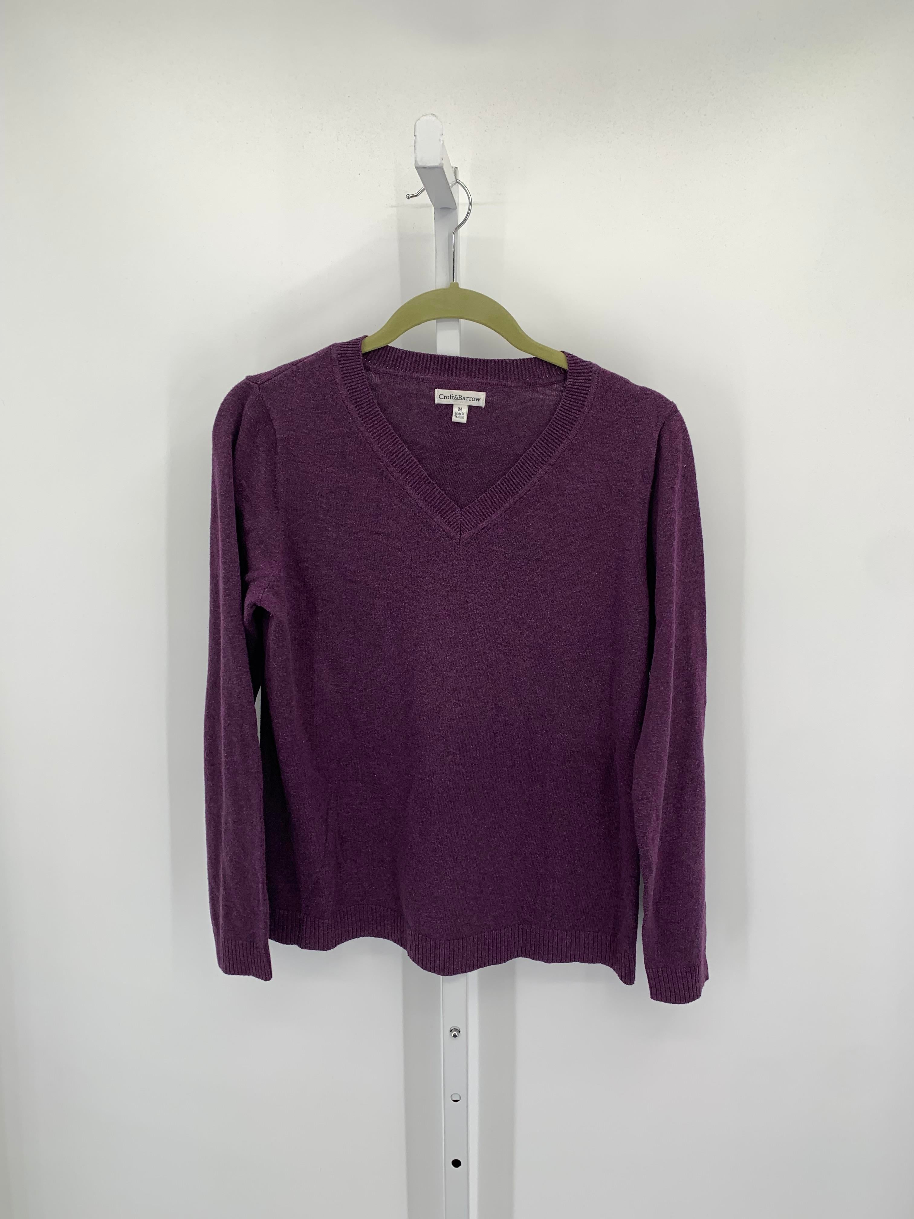 Croft & Barrow Size Medium Misses Long Slv Sweater