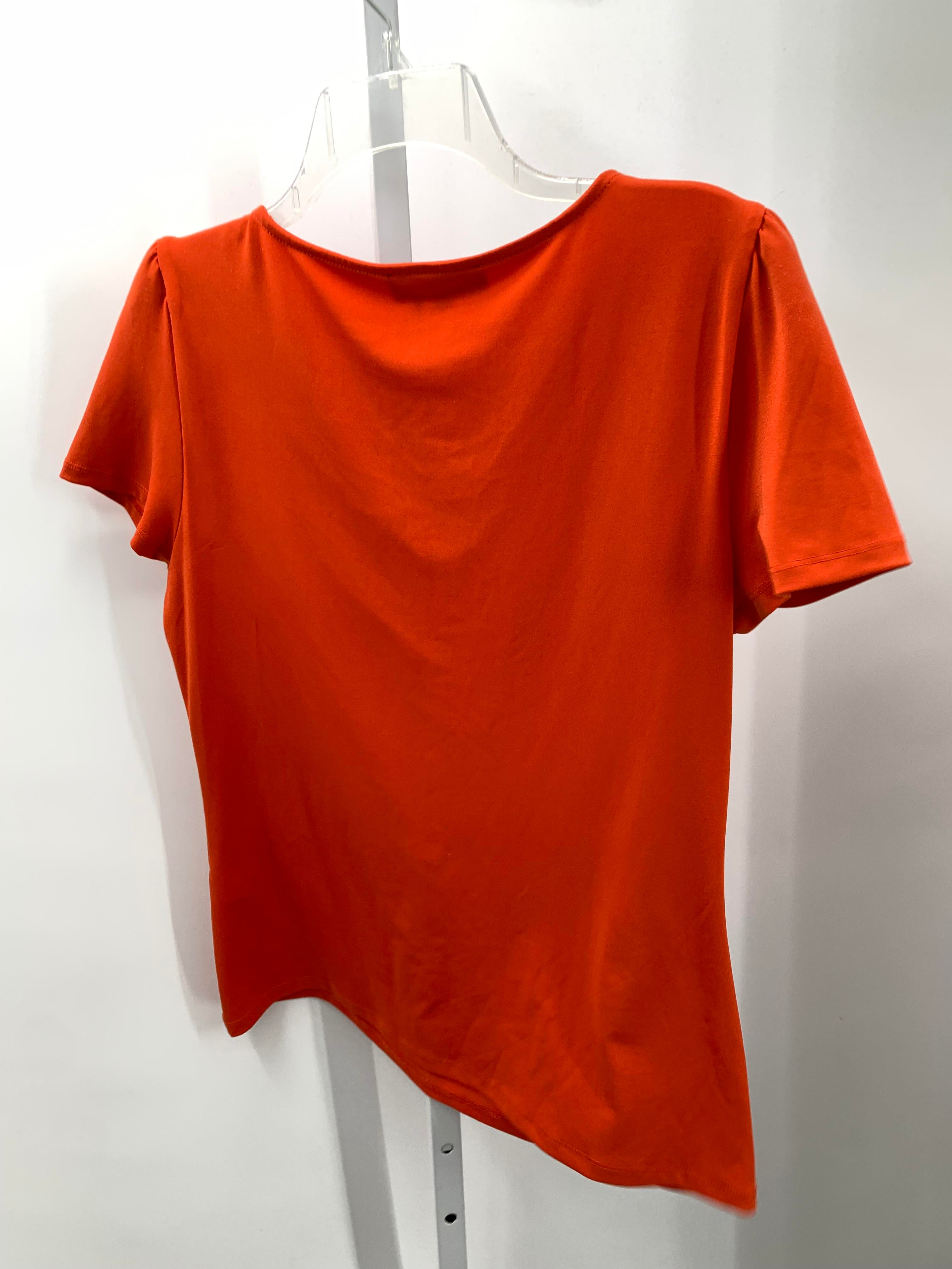 DKNY Size Large Misses Short Sleeve Shirt