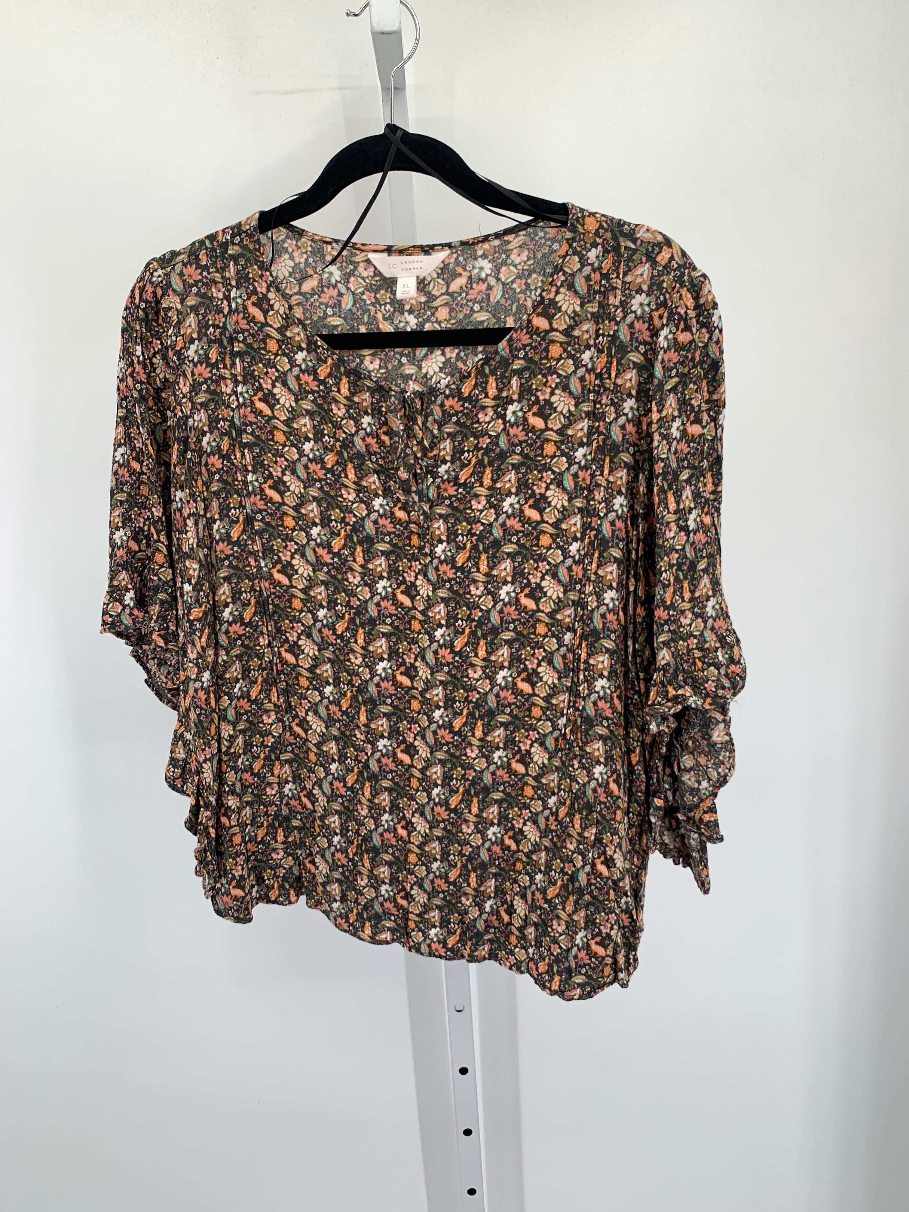 Lauren Conrad Size Extra Large Misses Short Sleeve Shirt