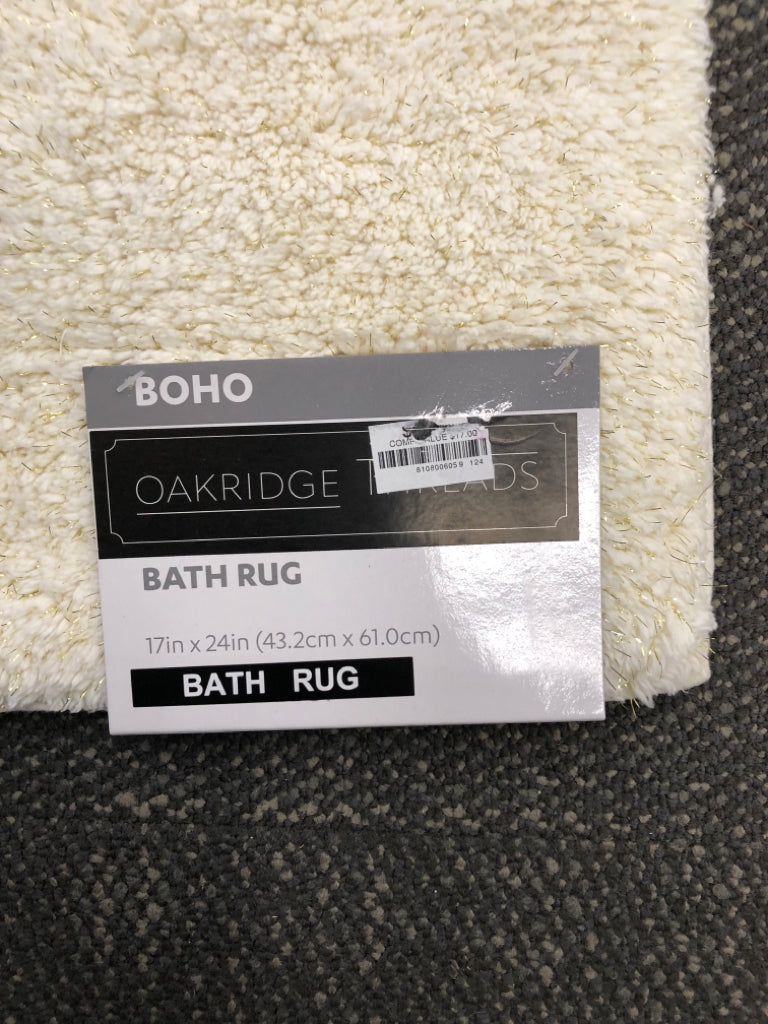 NIP CREAM BATH RUG.