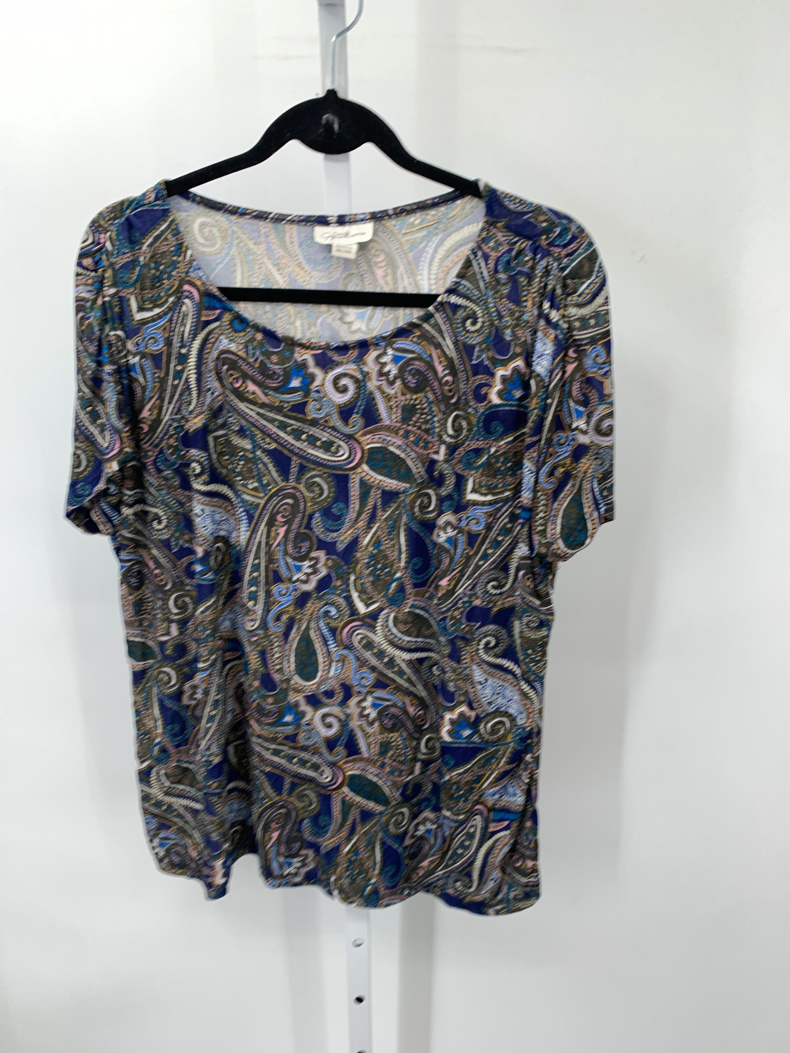 Jaclyn Smith Size XXL Misses Short Sleeve Shirt