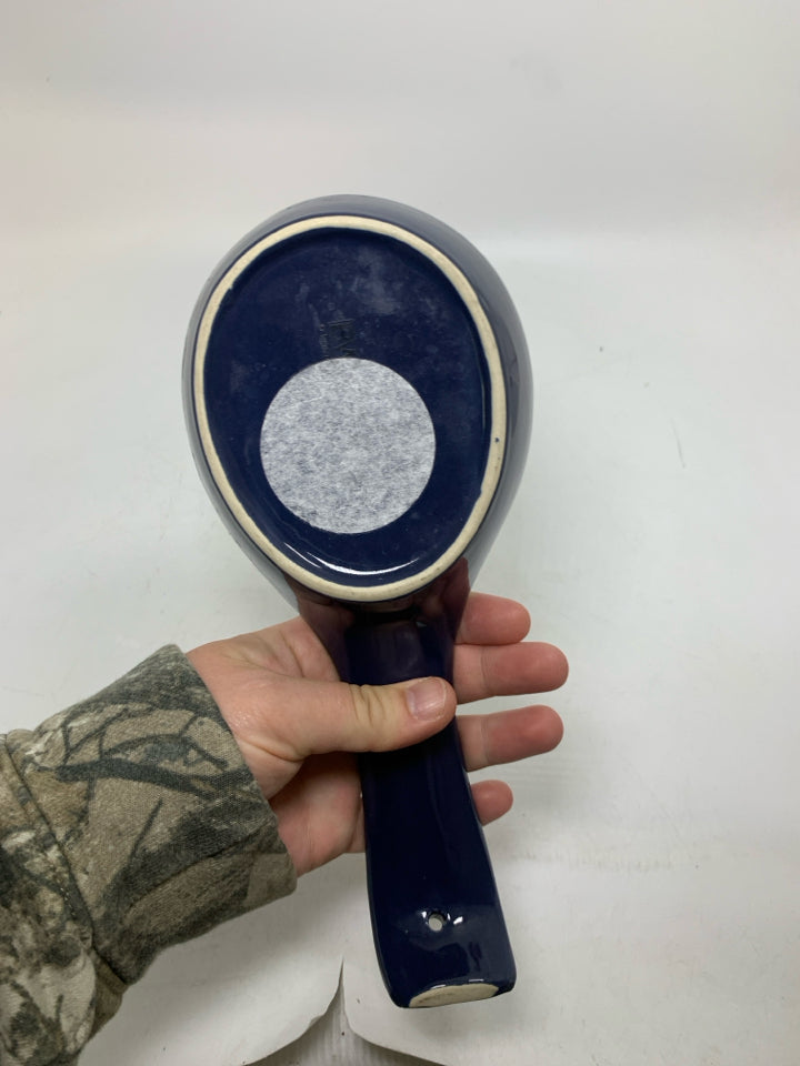 DARK BLUE "LOVE" SPOON REST.