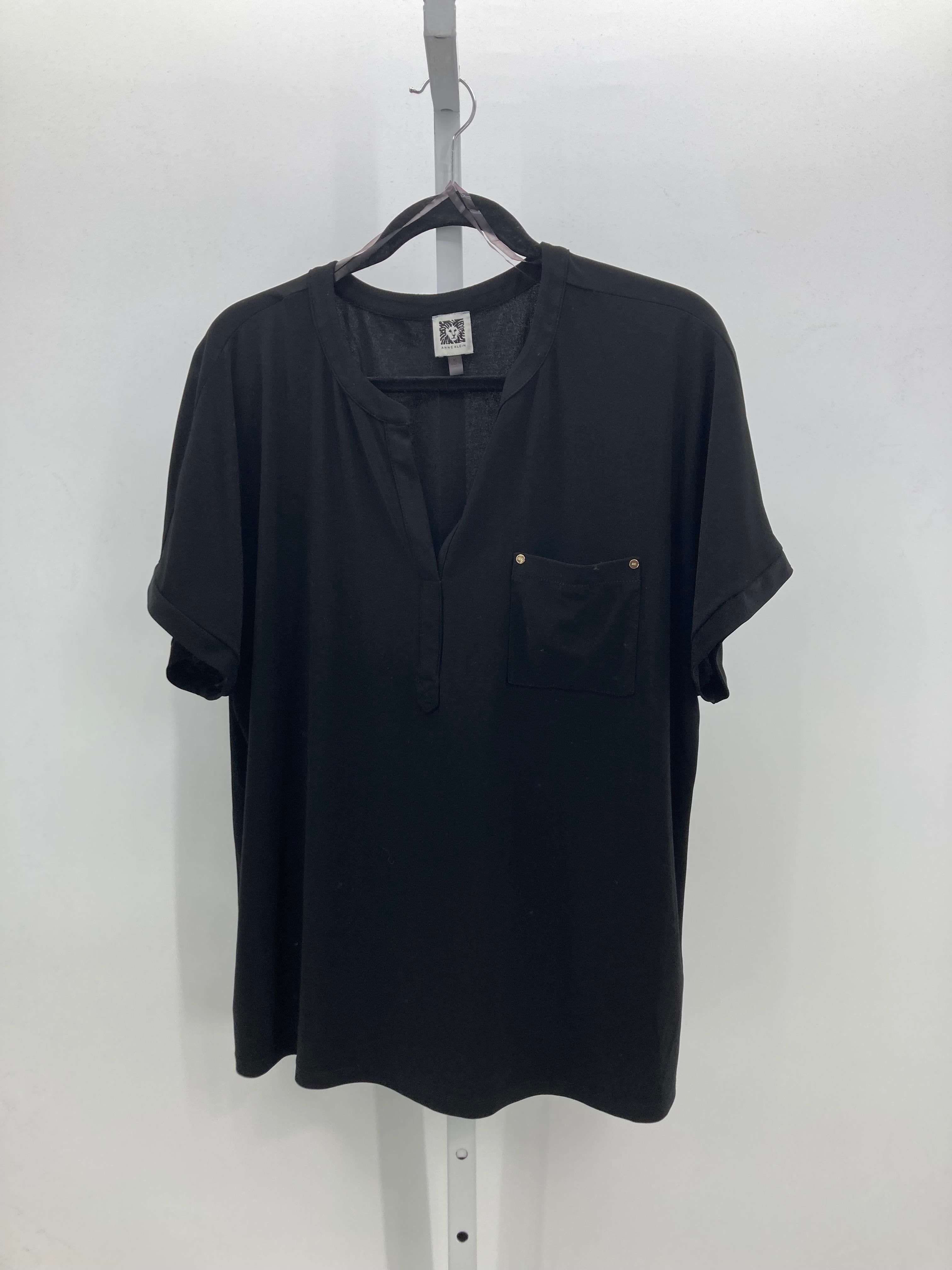 Anne Klein Size Extra Large Misses Short Sleeve Shirt