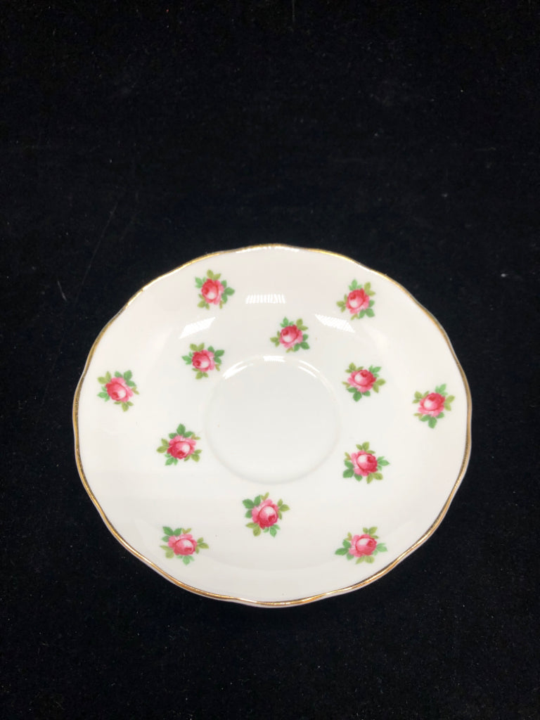 ROSE TEA CUP & SAUCER - ROYAL ADDERLEY.