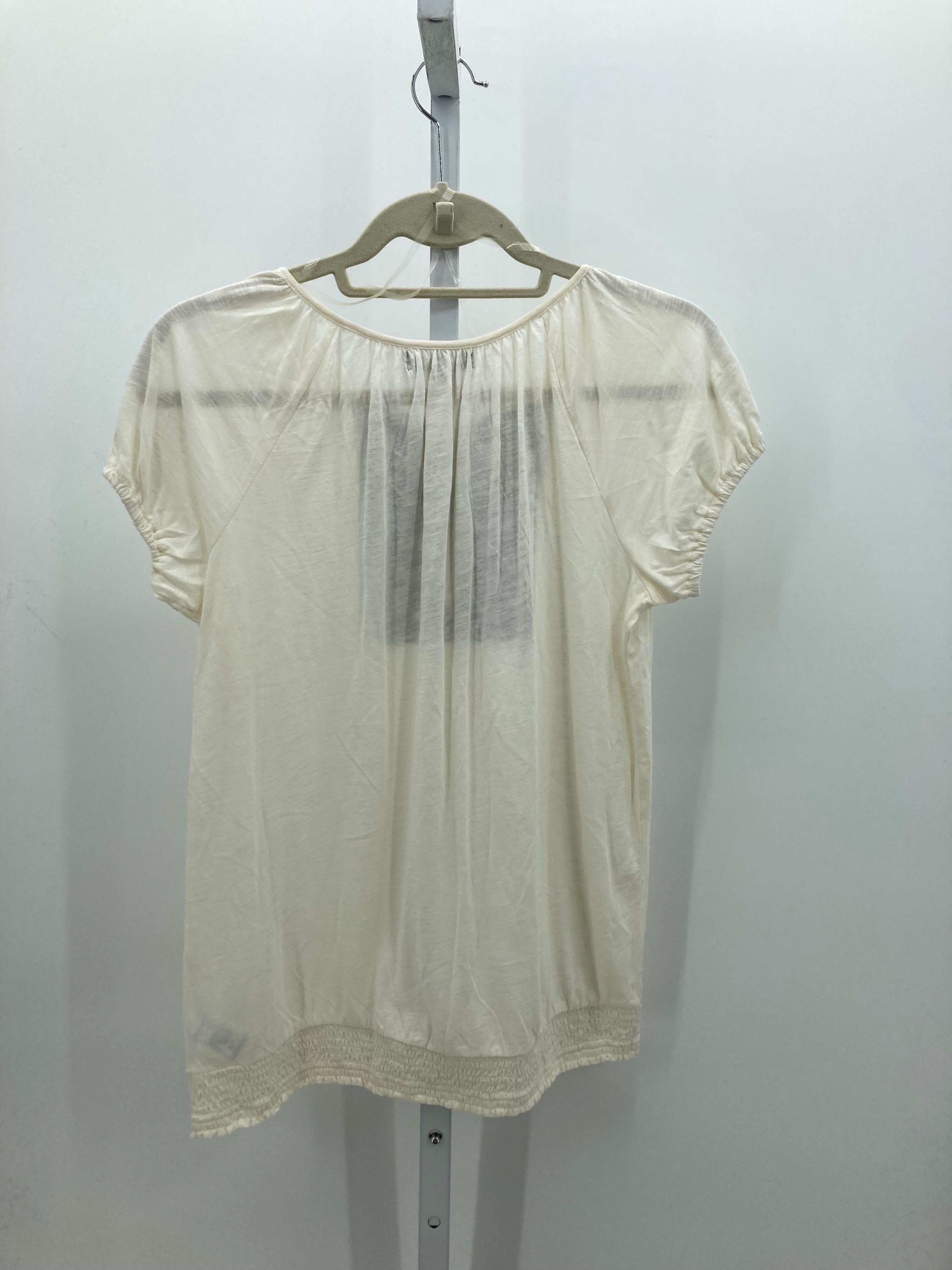 Chaps Size Medium Petite Petite Short Sleeve Shirt