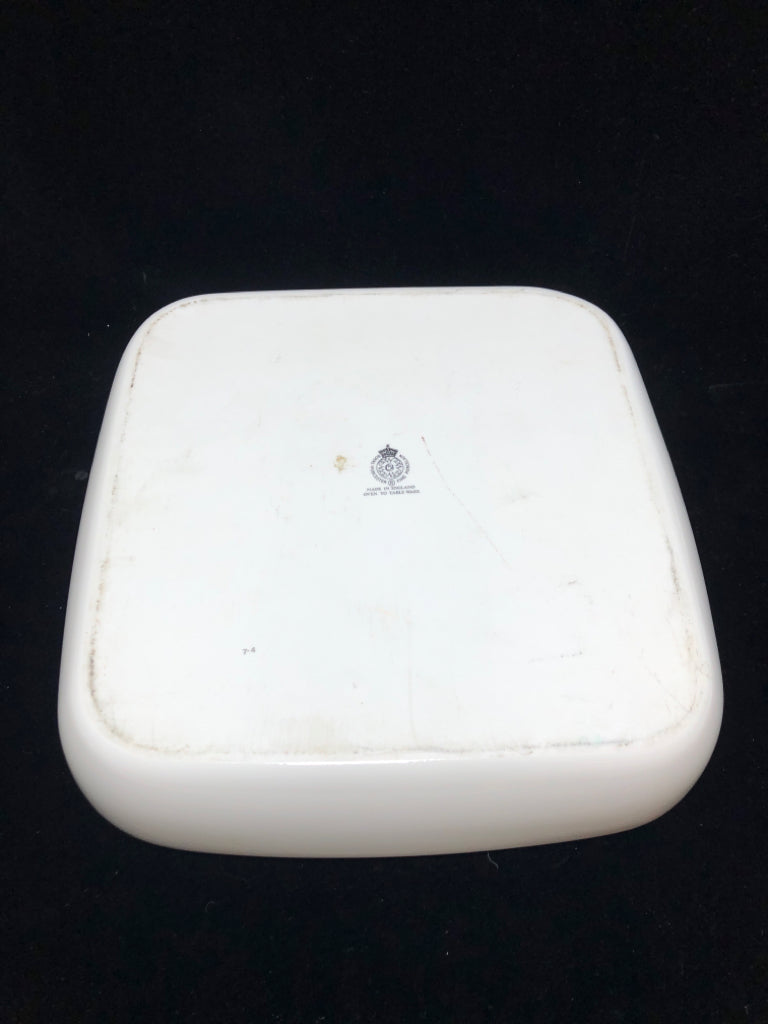 VTG CORN PAINTED SQUARE SERVING DISH.