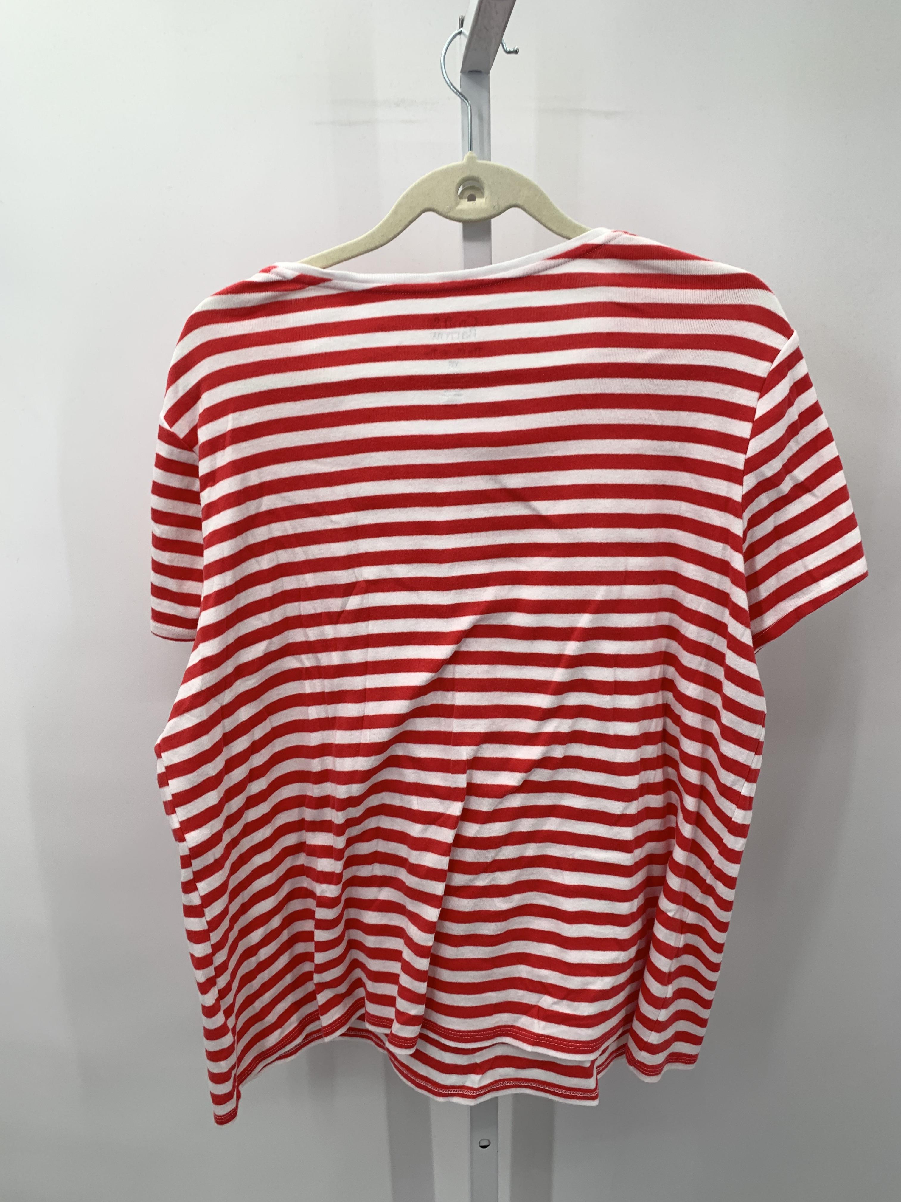 Croft & Barrow Size XXL Misses Short Sleeve Shirt