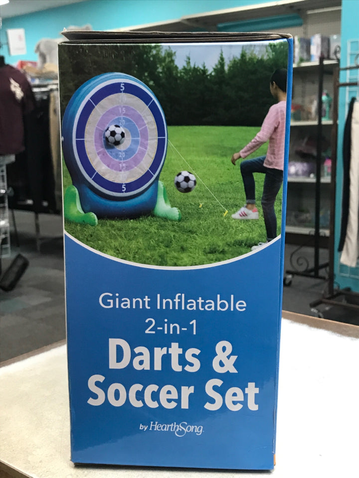 Hearthsong 2-in-1 Darts & Soccer Set