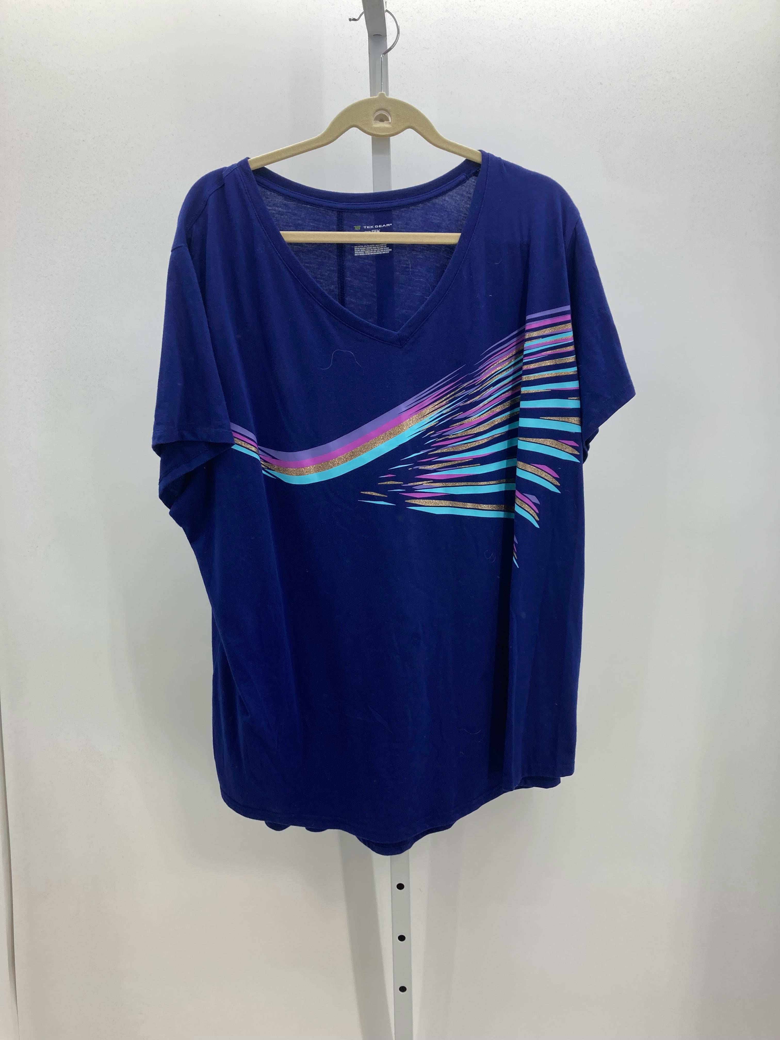 Tek Gear Size 3X Womens Short Sleeve Shirt