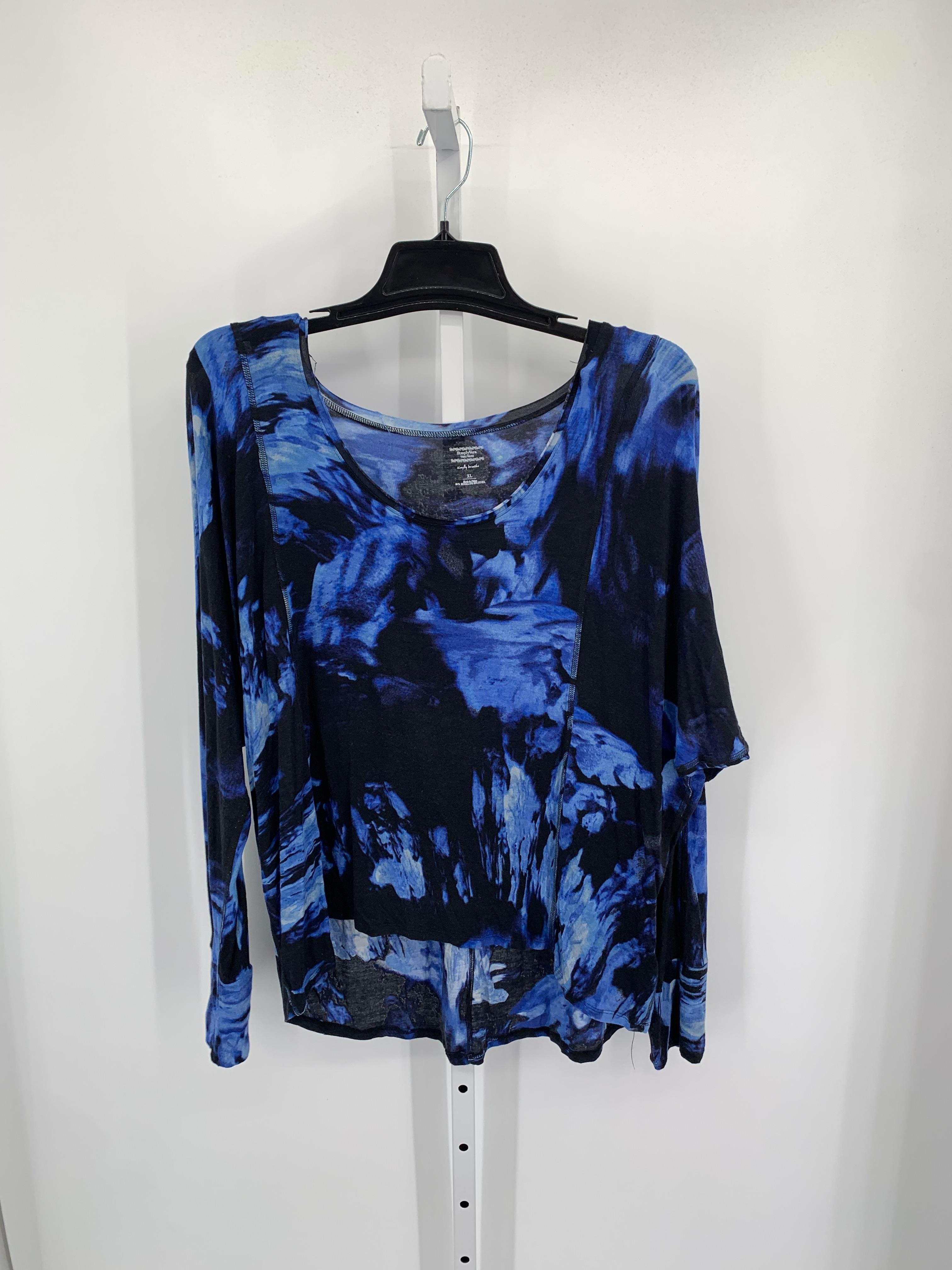 Vera Wang Size Extra Large Misses Long Sleeve Shirt