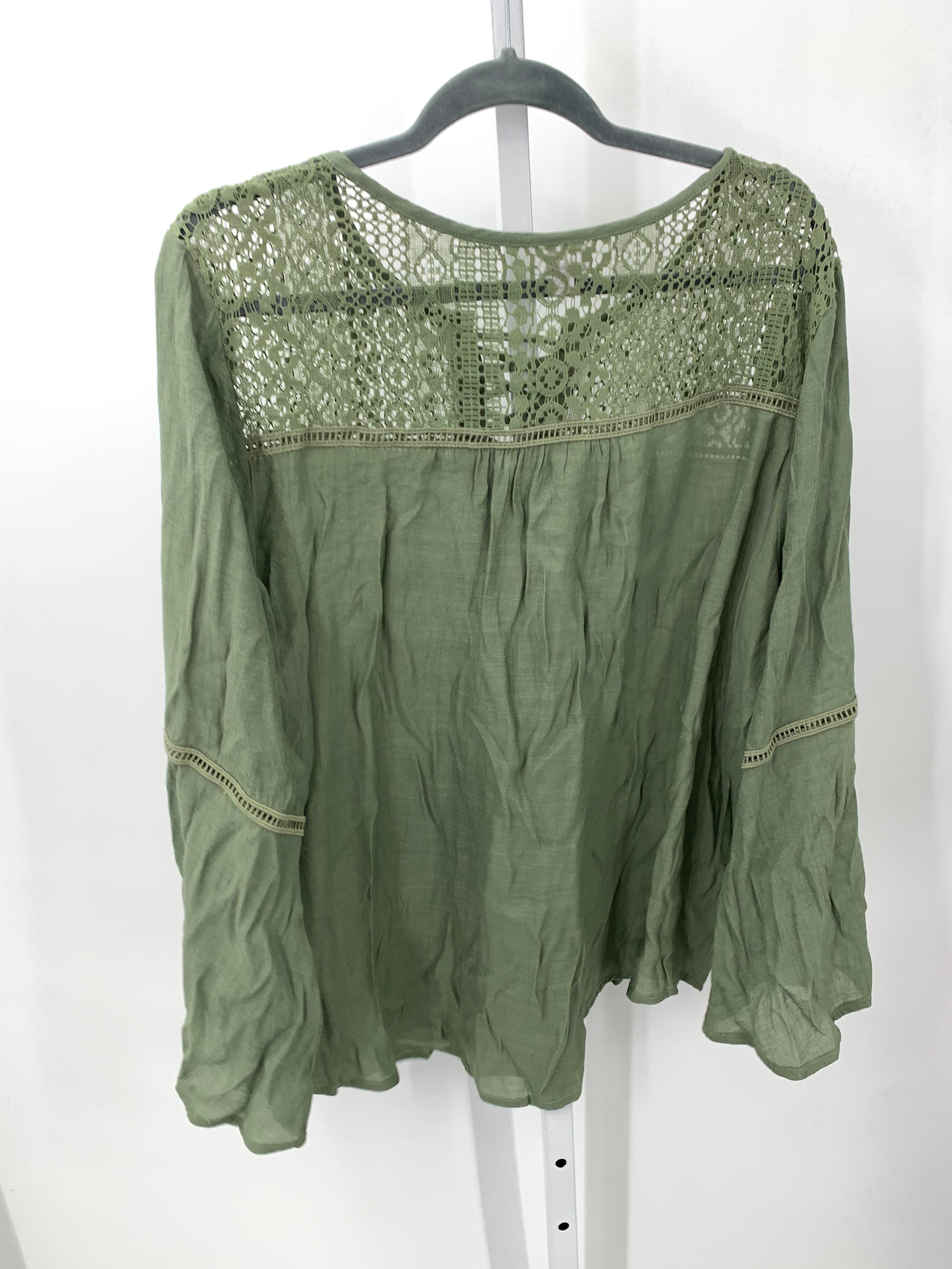 Avenue Size 18/20 W Womens Long Sleeve Shirt