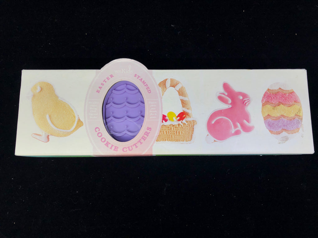 NIB SET OF 4 EASTER COOKIE CUTTERS WILLIAM-SONOMA.