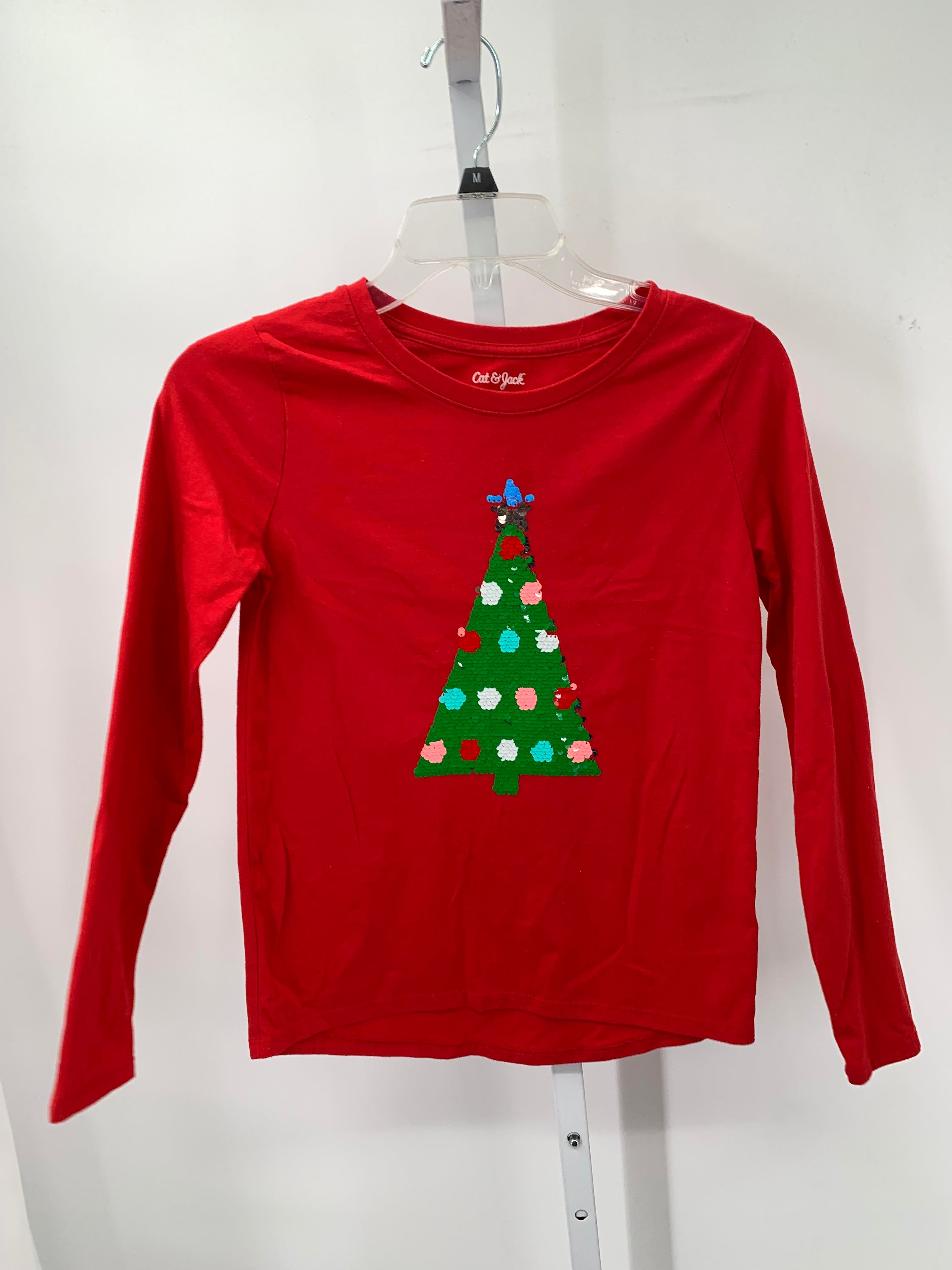 LONG SLV SHIRT SEQUINS XMAS TREES