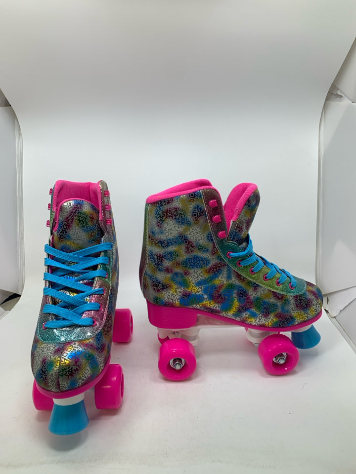 Rainbow Metallic Roller Skates Size ( 9M ) - NWOT