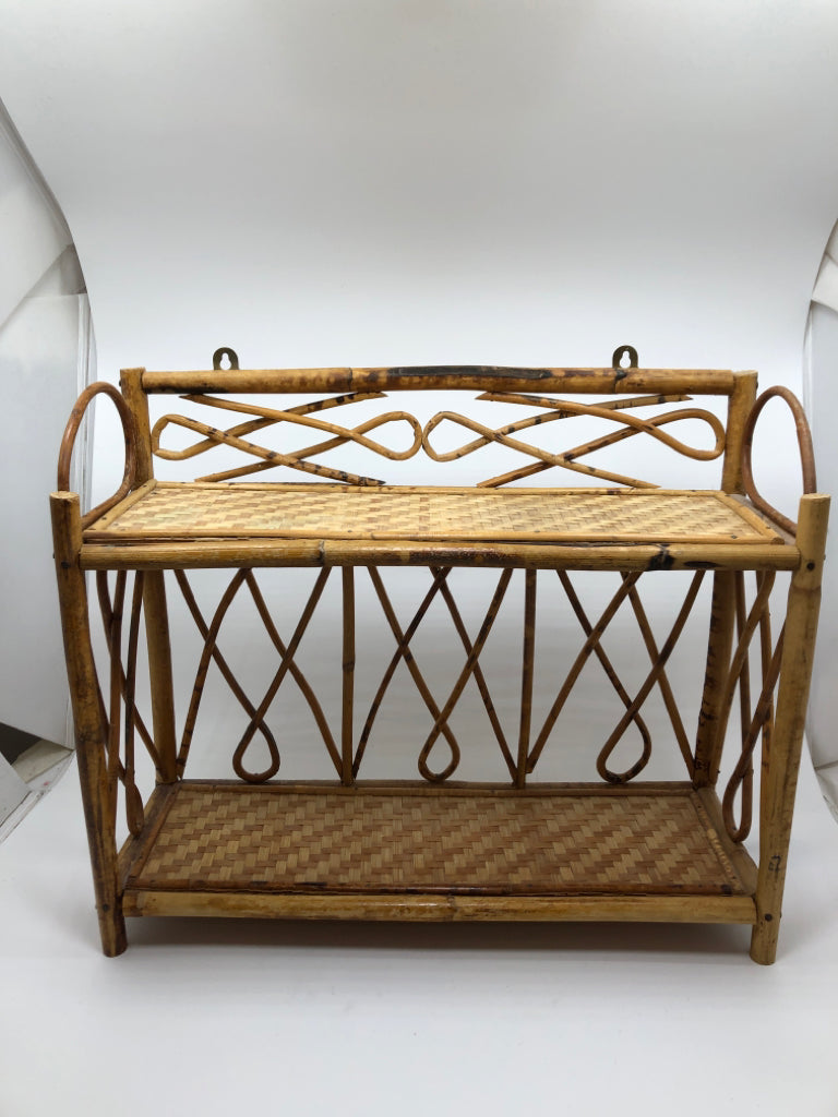 2 TIER BAMBOO SHELF ORGANIZER.