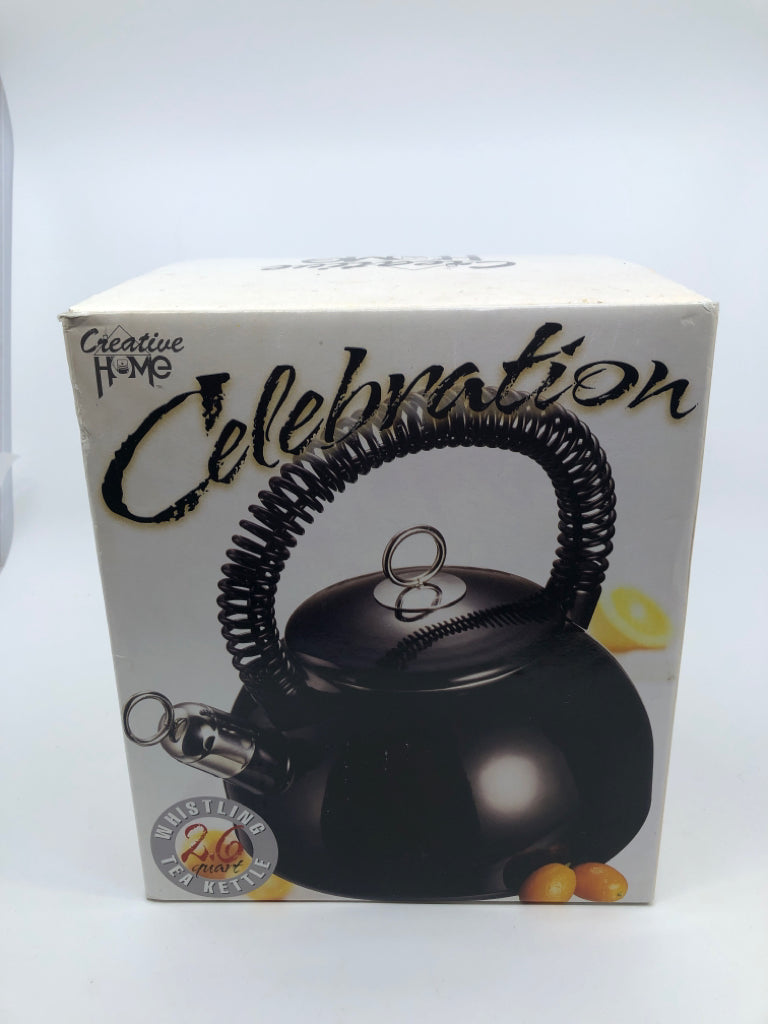 NIB CREATIVE HOME WHISTLING TEA KETTLE.