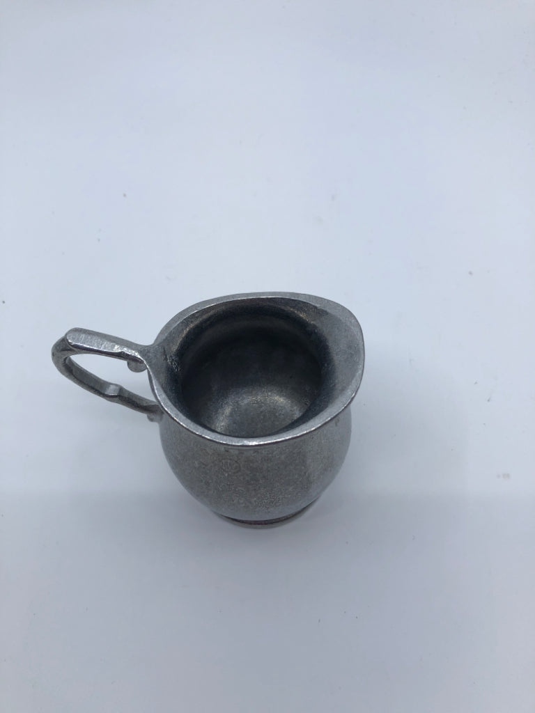 SMALL PEWTER CREAMER.