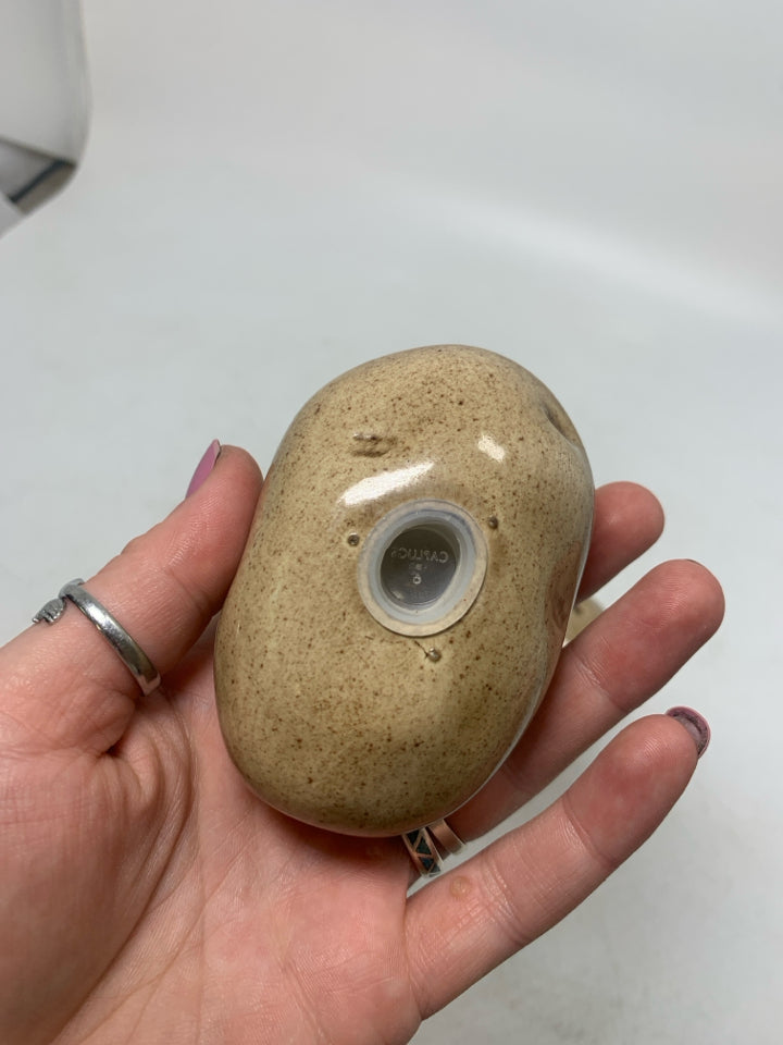 POTATO SHAPED SALT/PEPPER SHAKERS.
