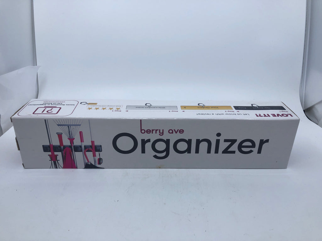 NIB BERRY AVE BROOM/ HANDLE ORGANIZER.