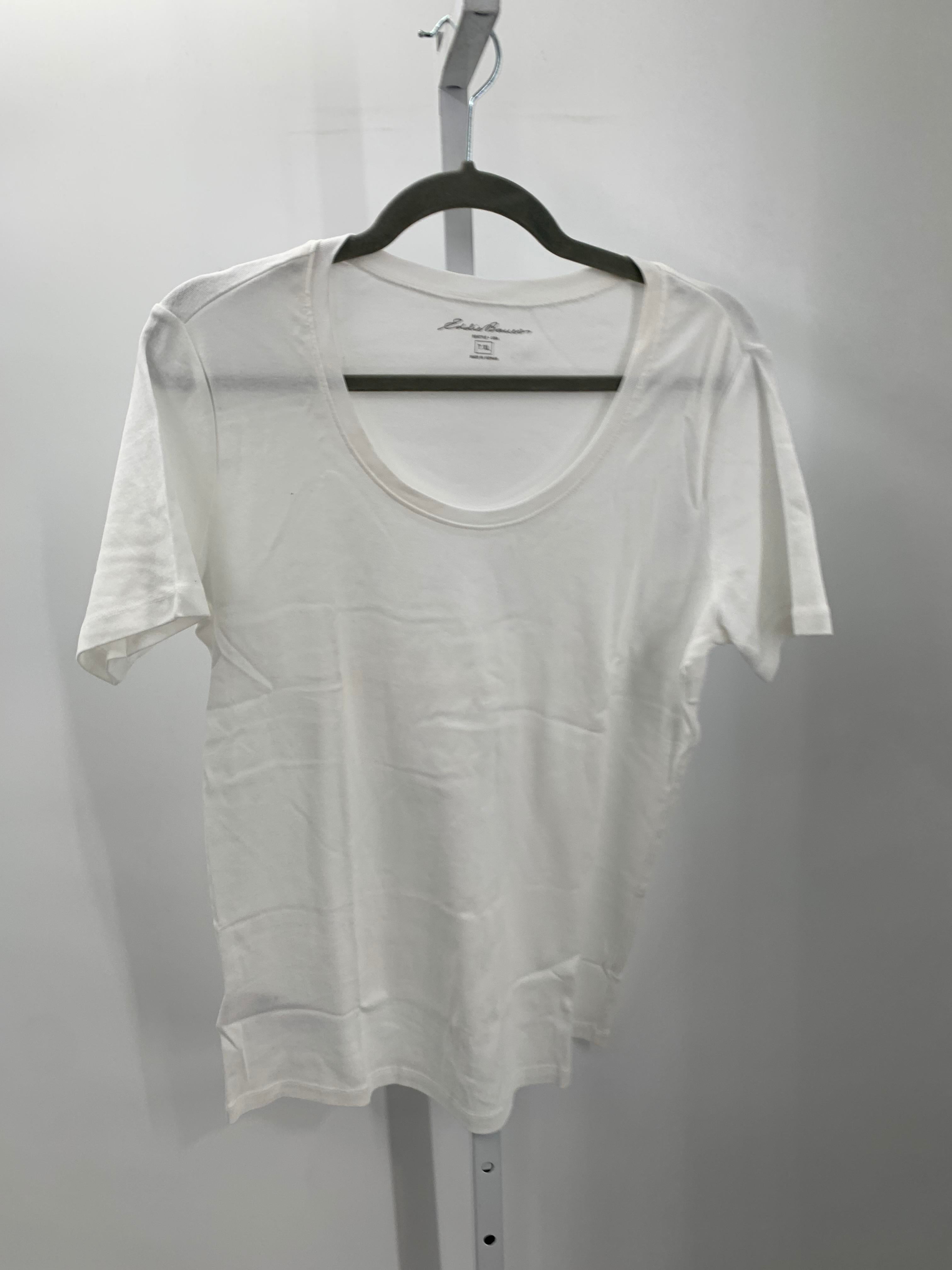 Eddie Bauer Size Extra Large Misses Short Sleeve Shirt