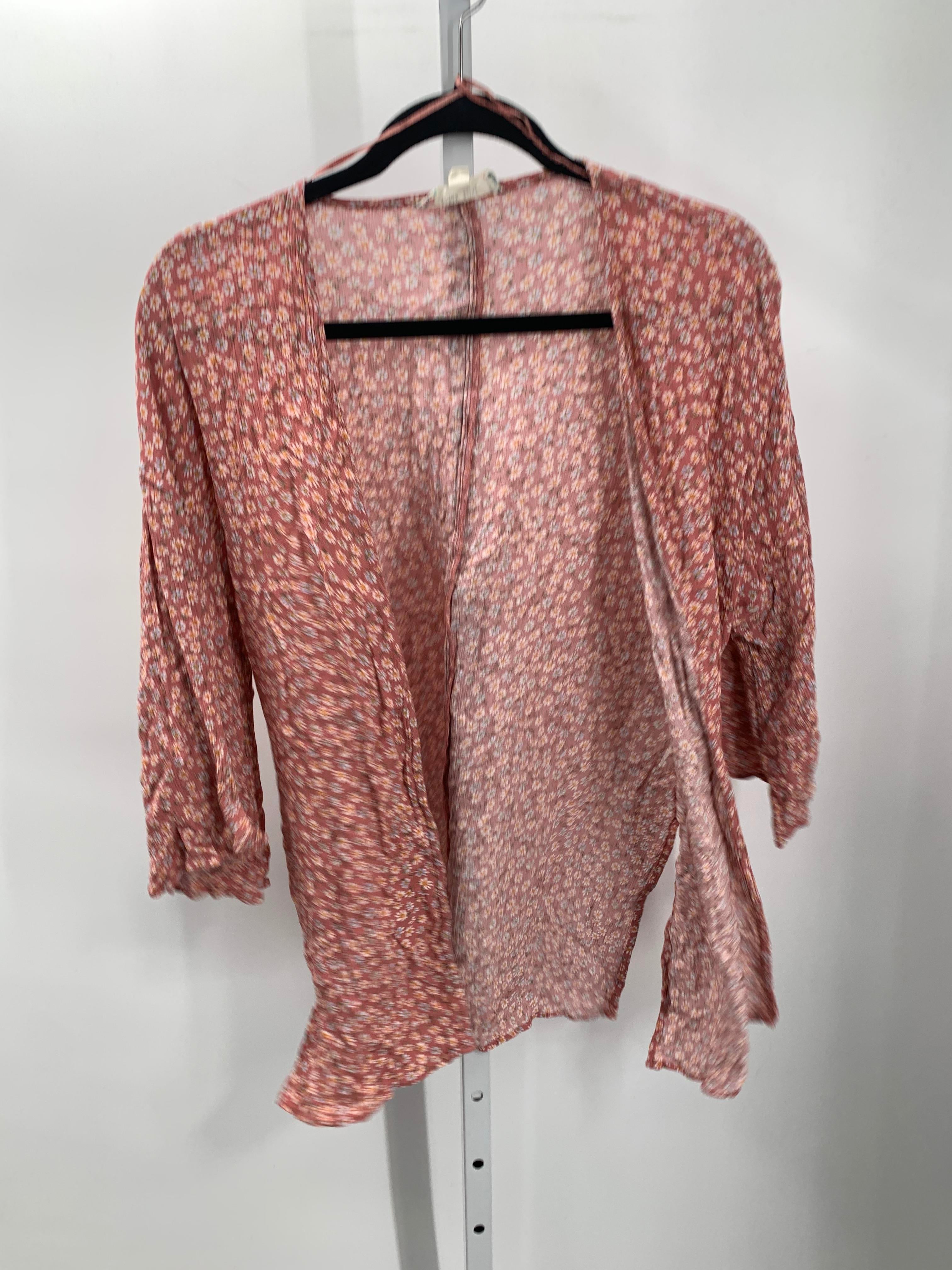 Pink Rose Size Large Juniors Cardigan