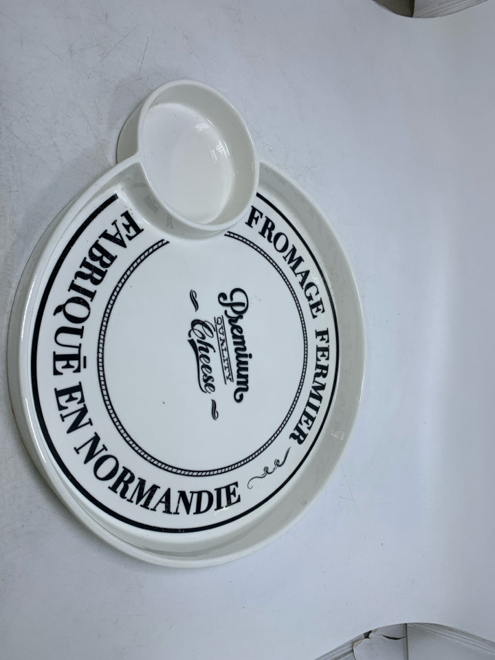 HEAVY FROMAGE FERMIER CIRCLE SERVING PIECE.