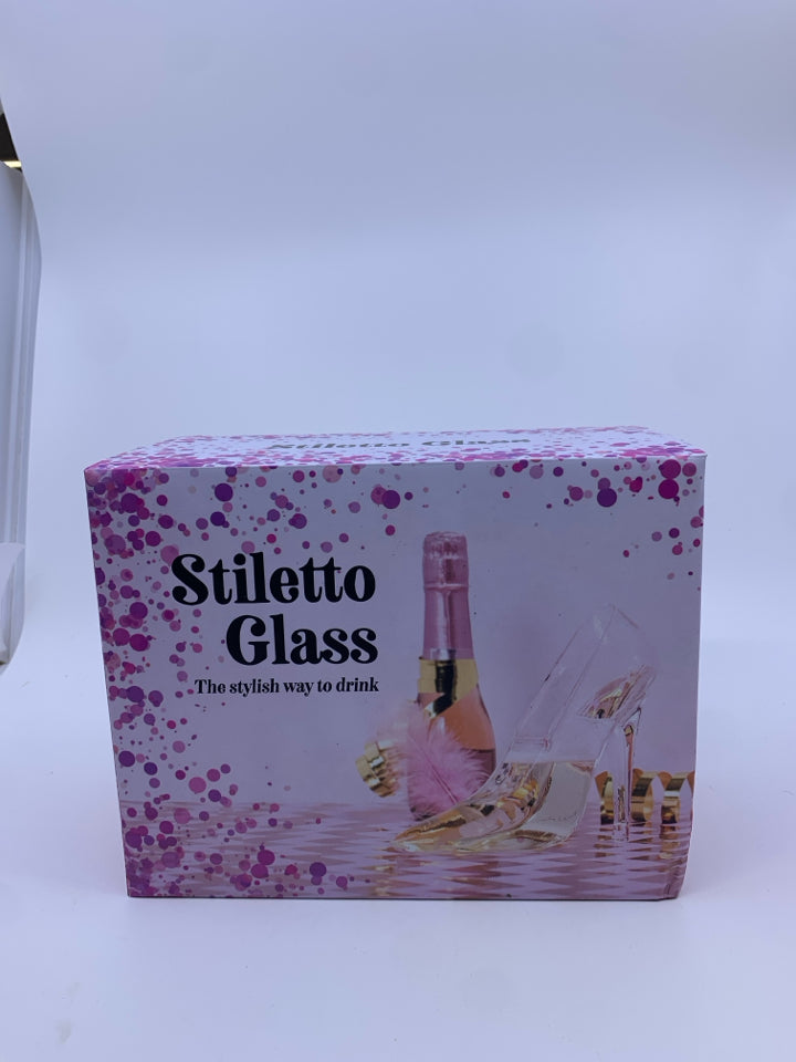 NIB STILETTO GLASS.